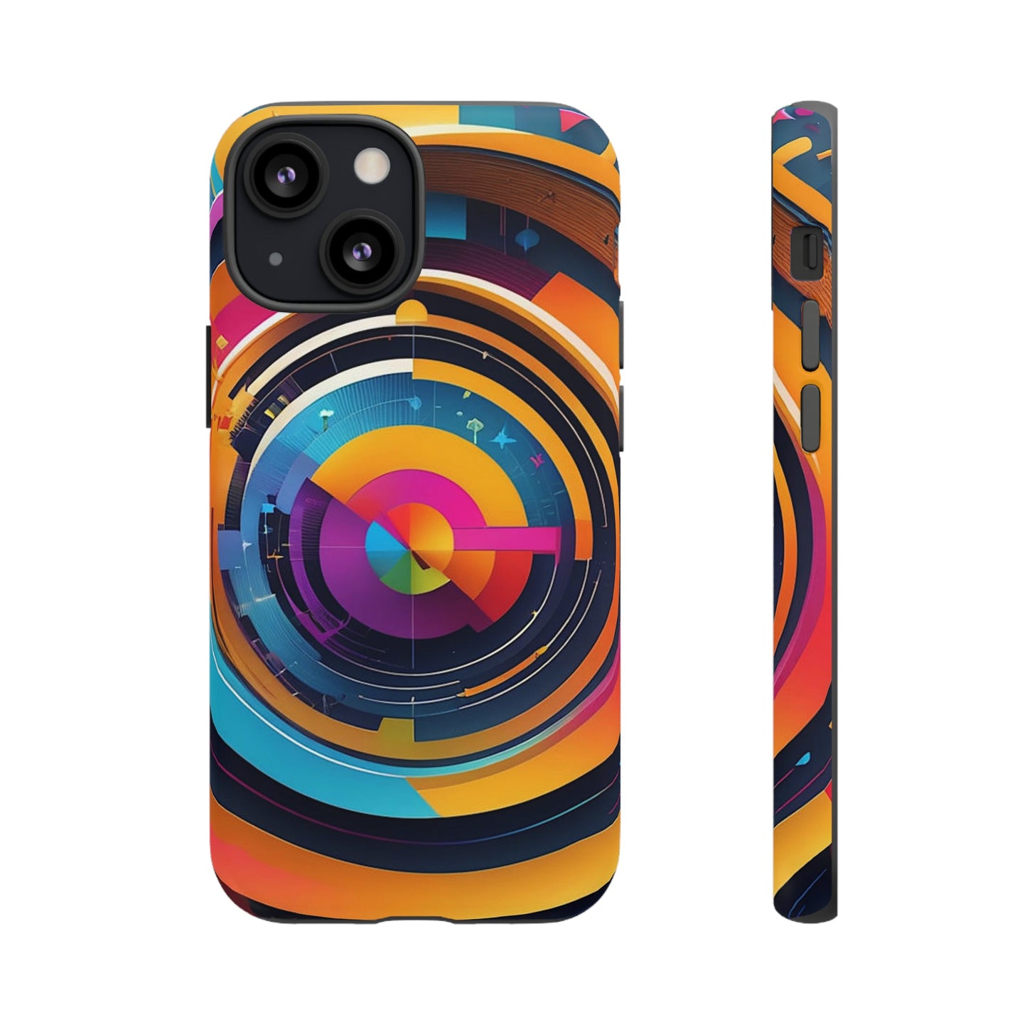 Circular Abstract Tough Case - Colorwink