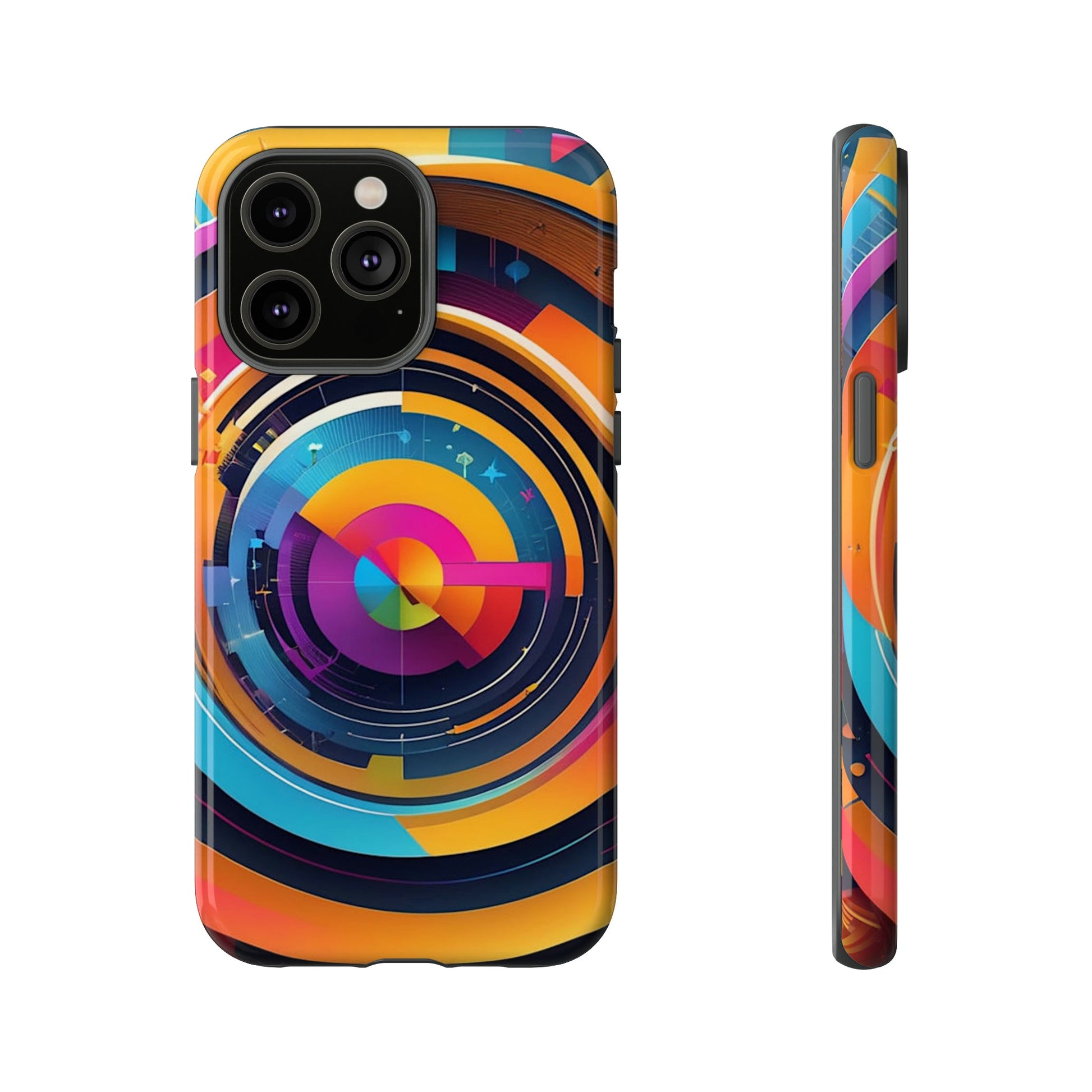 Circular Abstract Tough Case - Colorwink