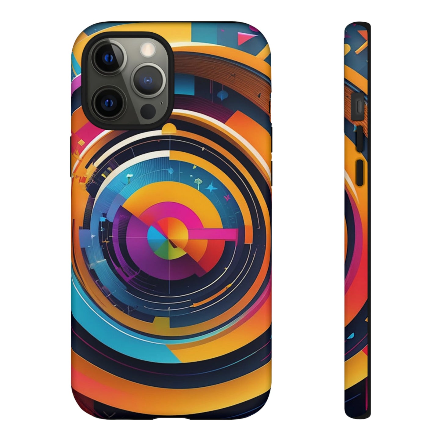 Circular Abstract Tough Case - Colorwink