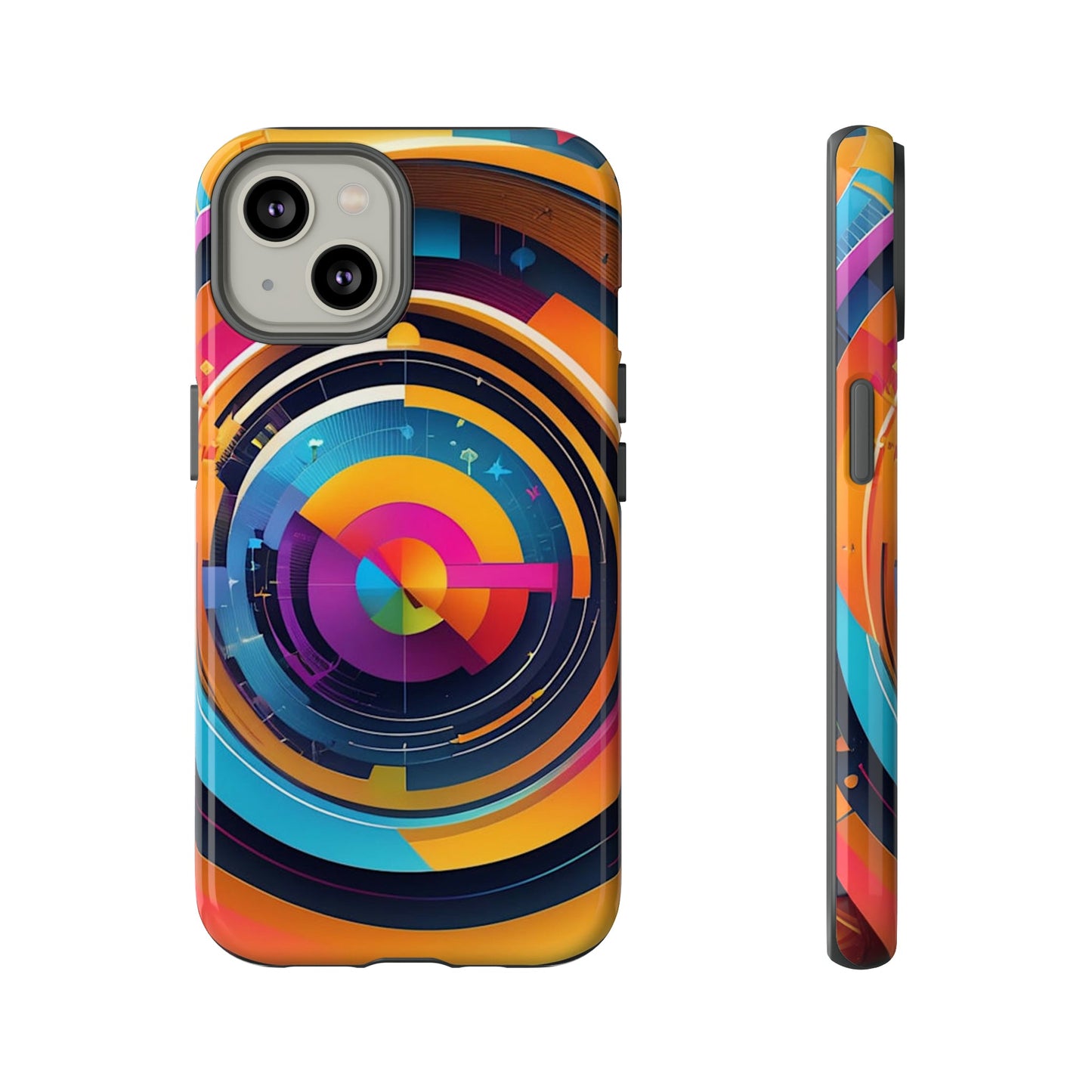 Circular Abstract Tough Case - Colorwink