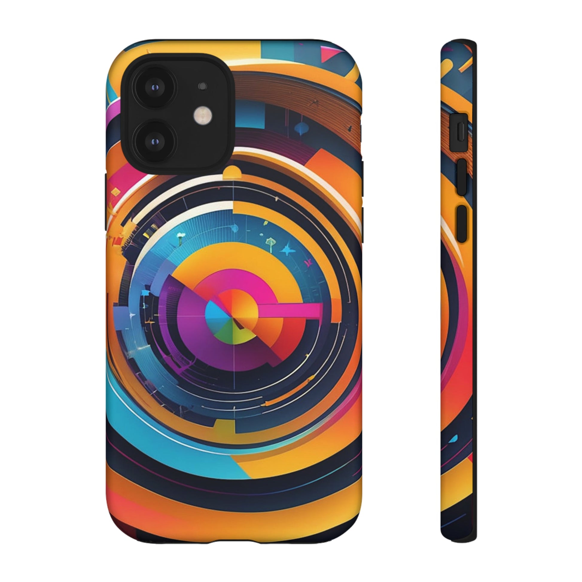 Circular Abstract Tough Case - Colorwink