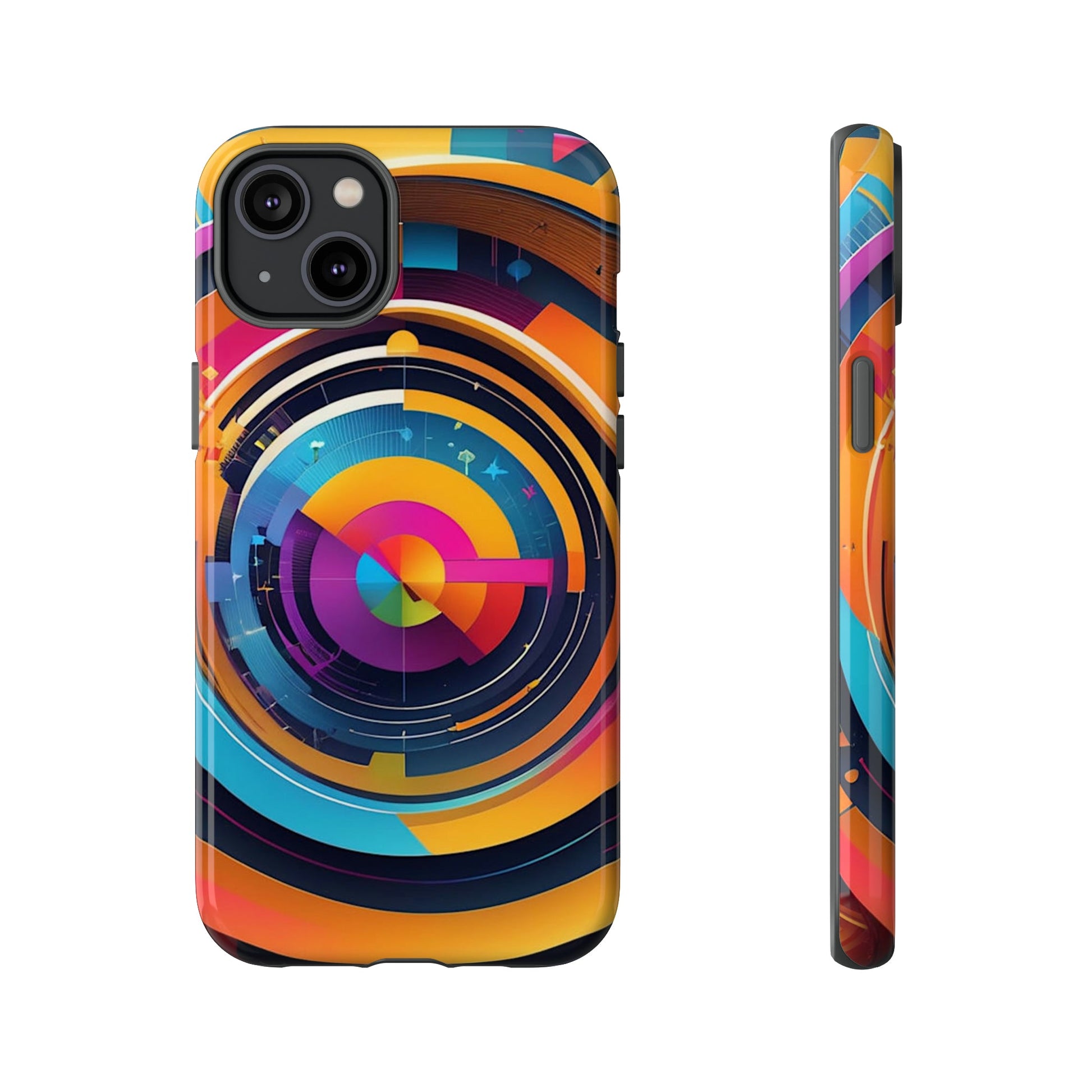 Circular Abstract Tough Case - Colorwink