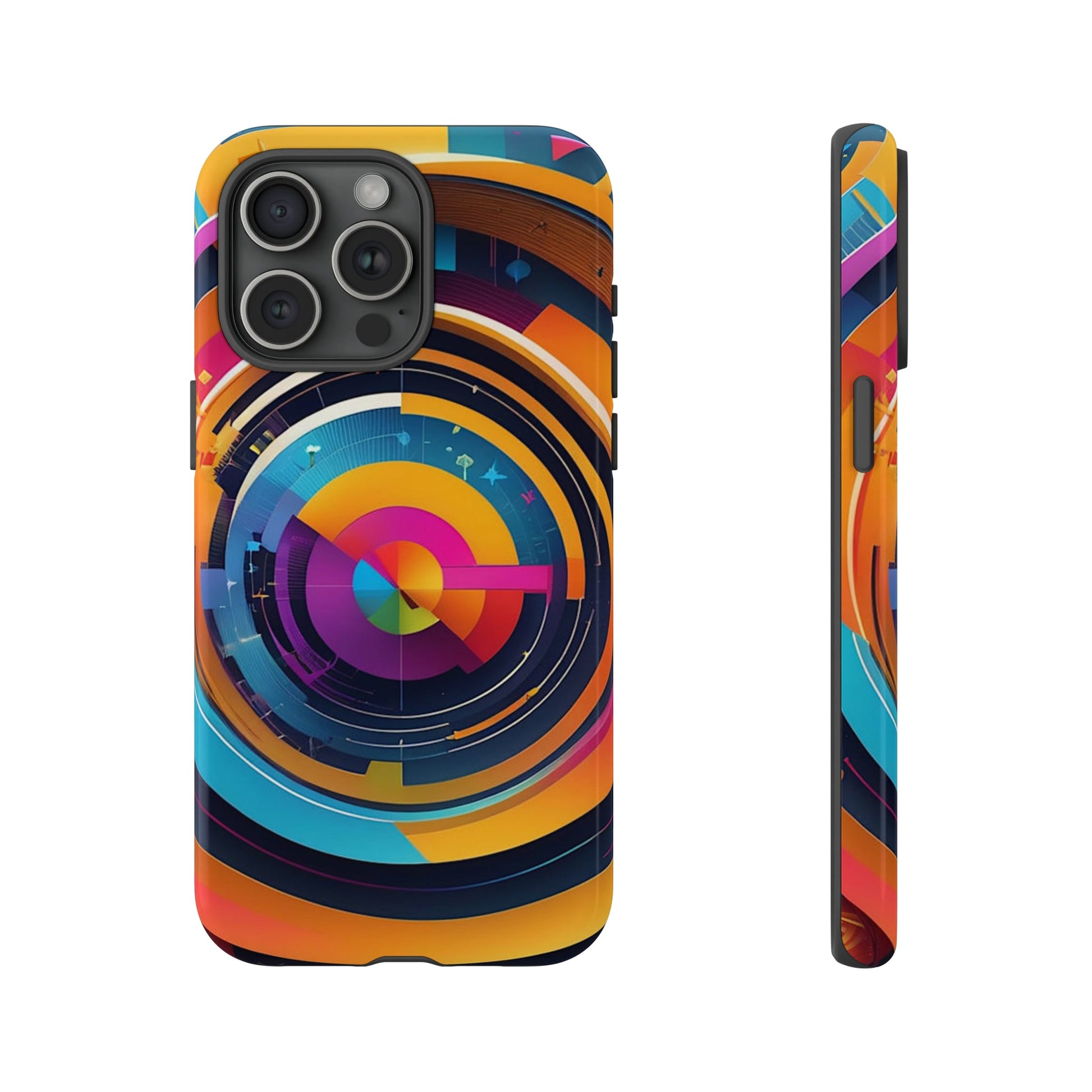 Circular Abstract Tough Case - Colorwink