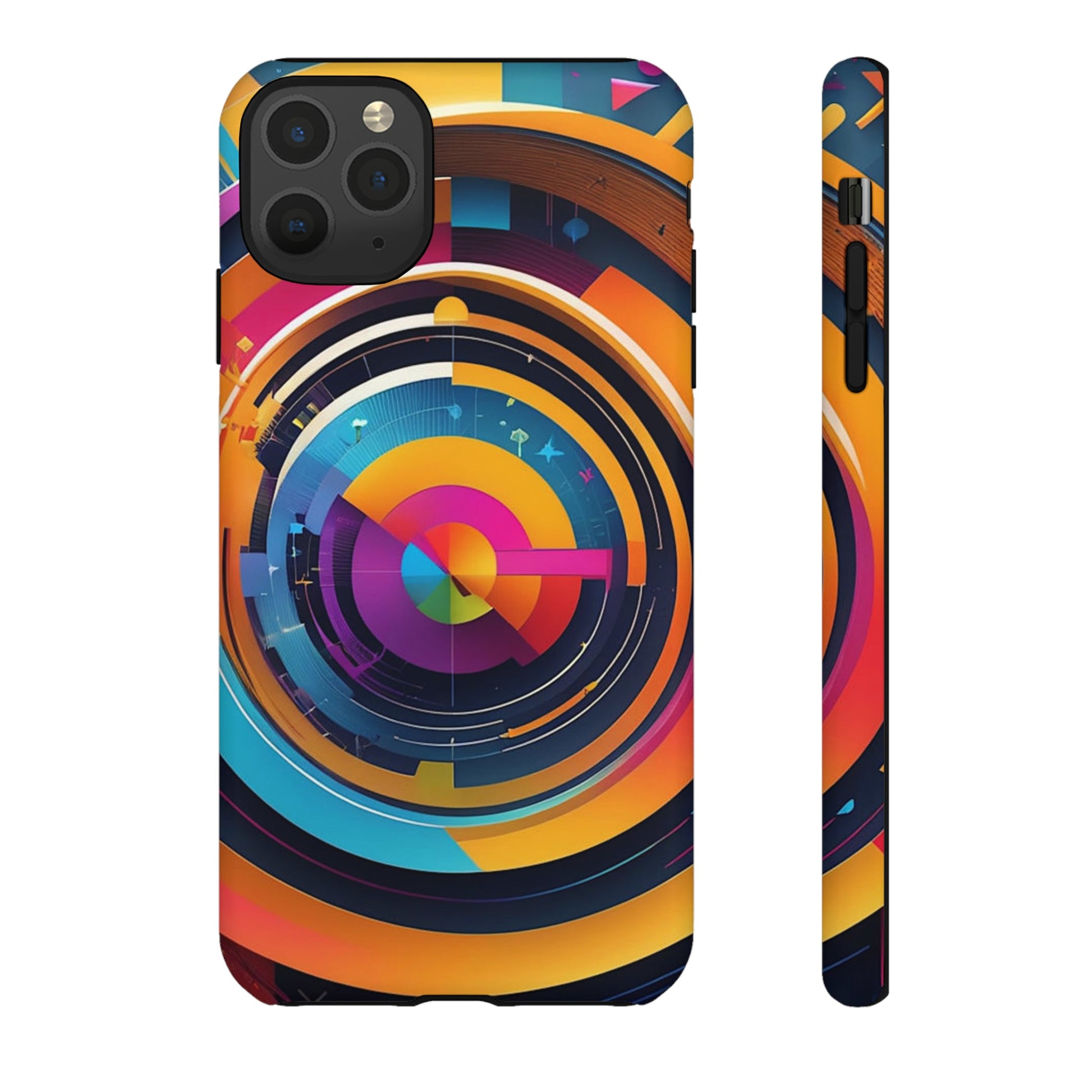 Circular Abstract Tough Case - Colorwink