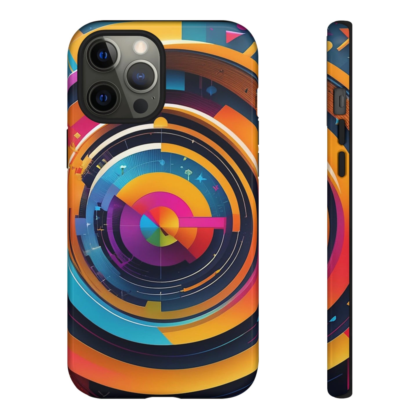 Circular Abstract Tough Case - Colorwink