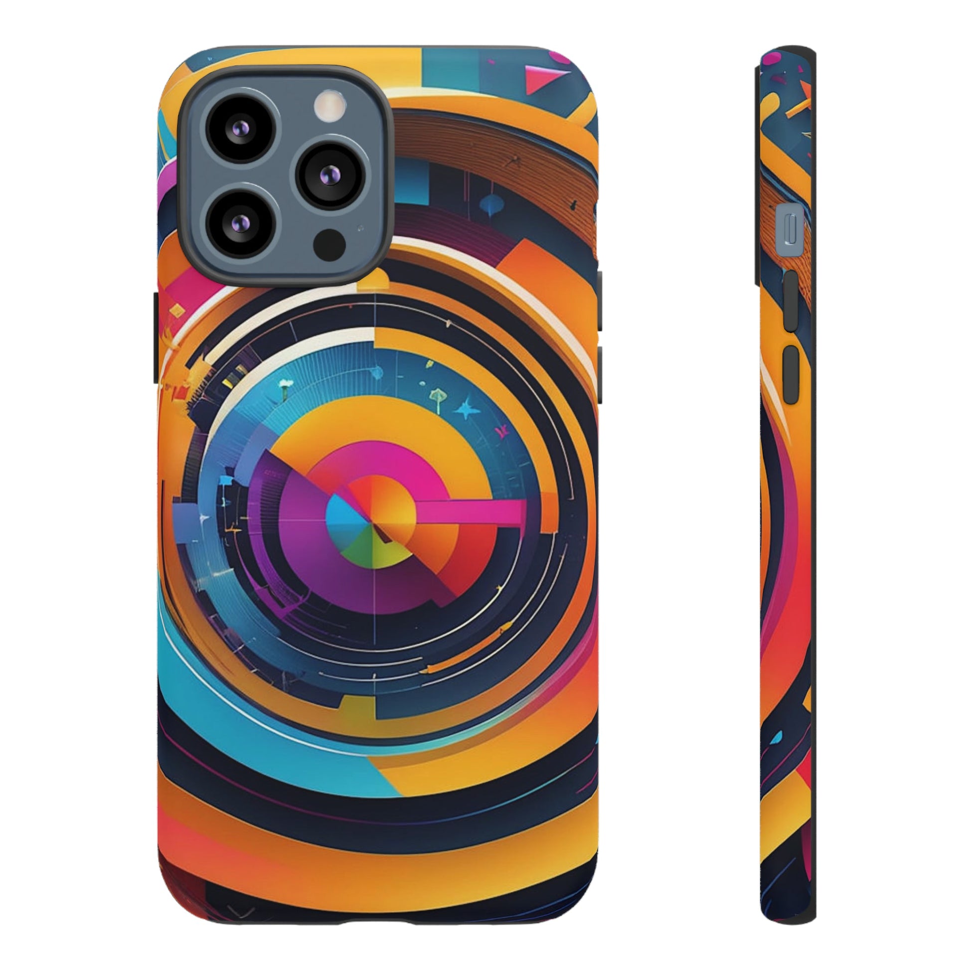 Circular Abstract Tough Case - Colorwink