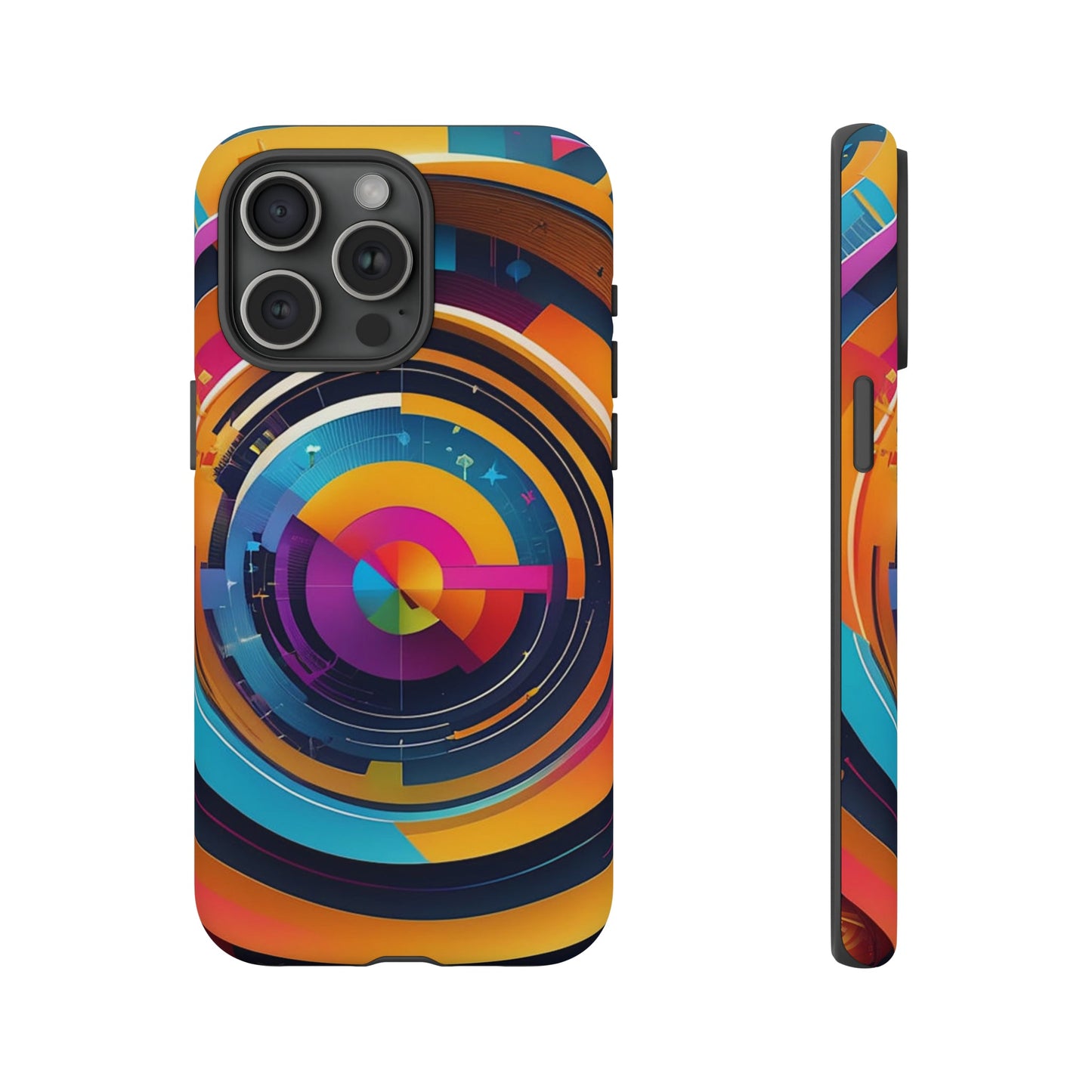 Circular Abstract Tough Case - Colorwink