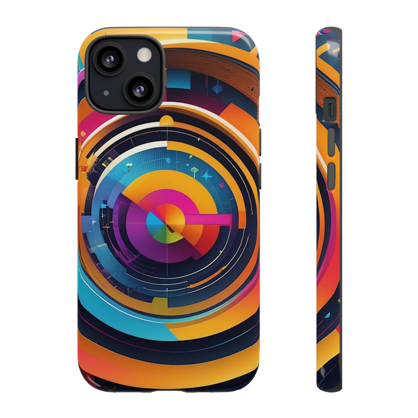 Circular Abstract Tough Case - Colorwink