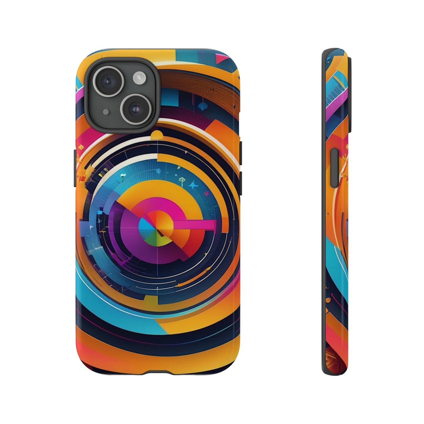 Circular Abstract Tough Case - Colorwink