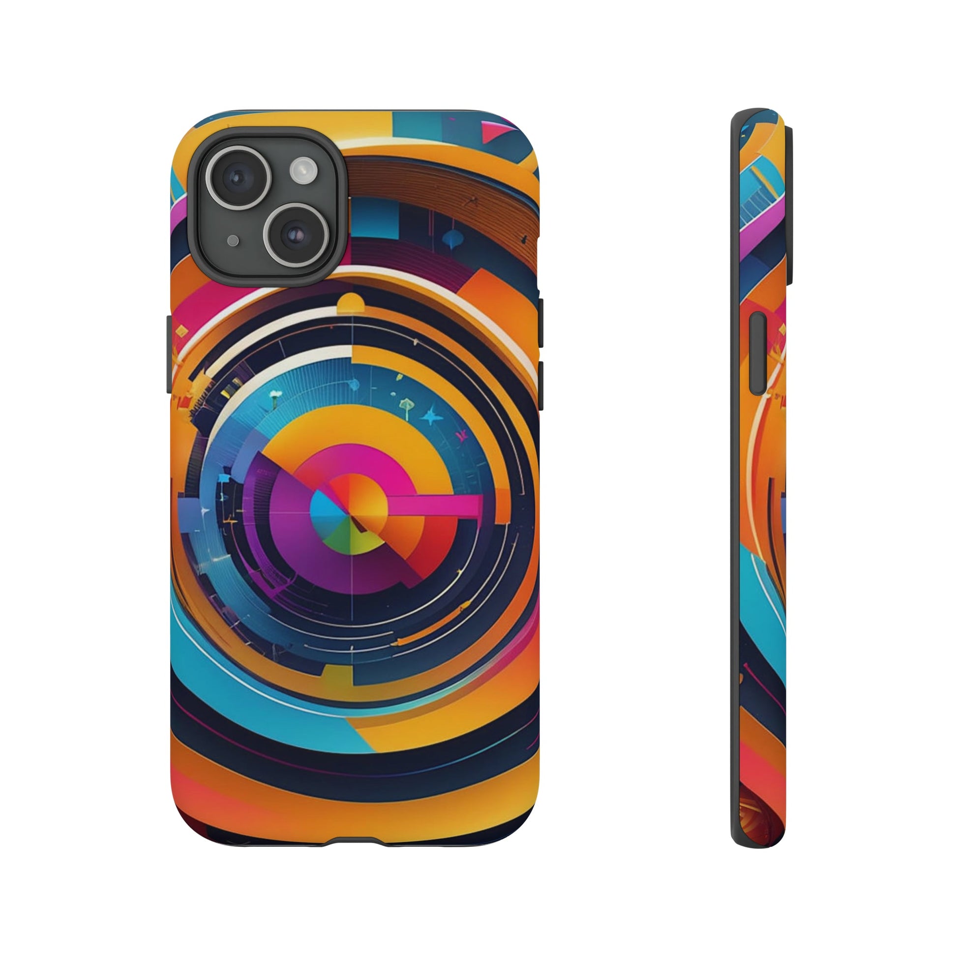 Circular Abstract Tough Case - Colorwink