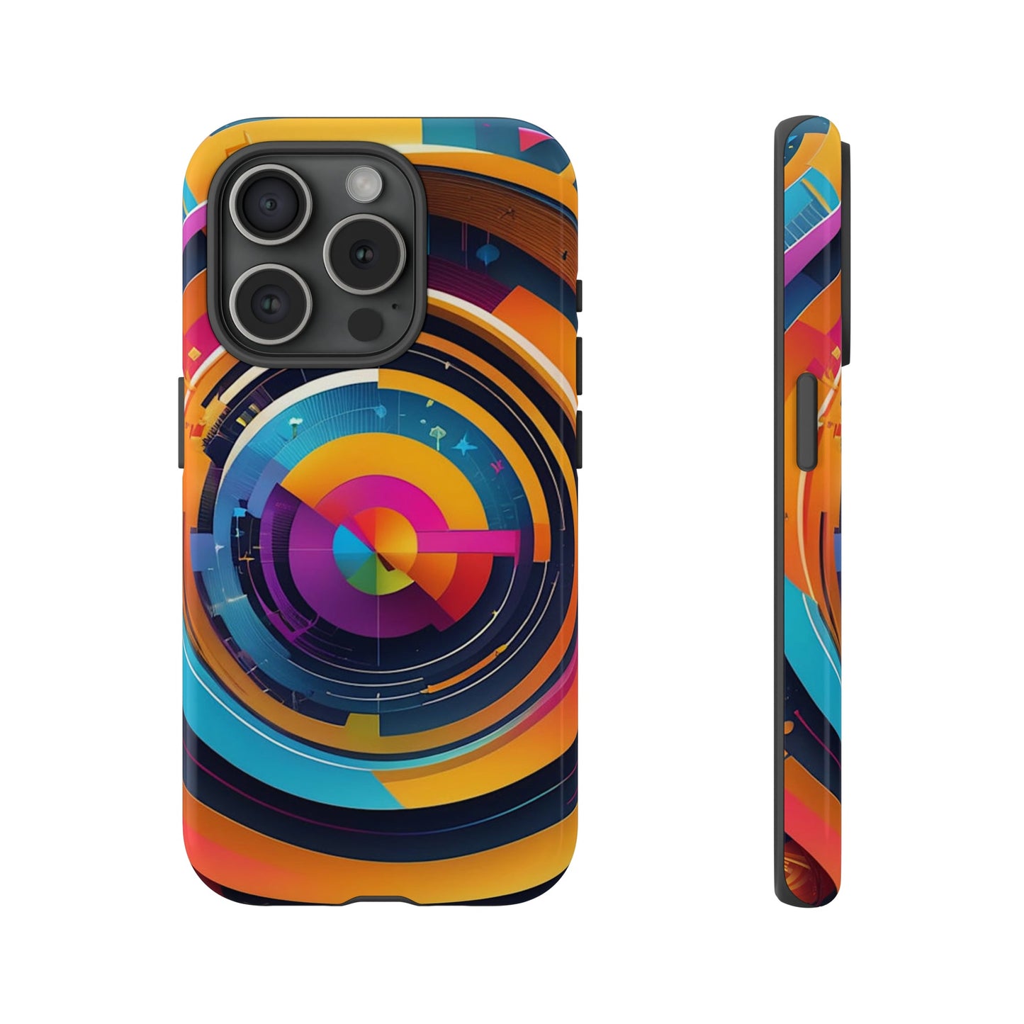 Circular Abstract Tough Case - Colorwink