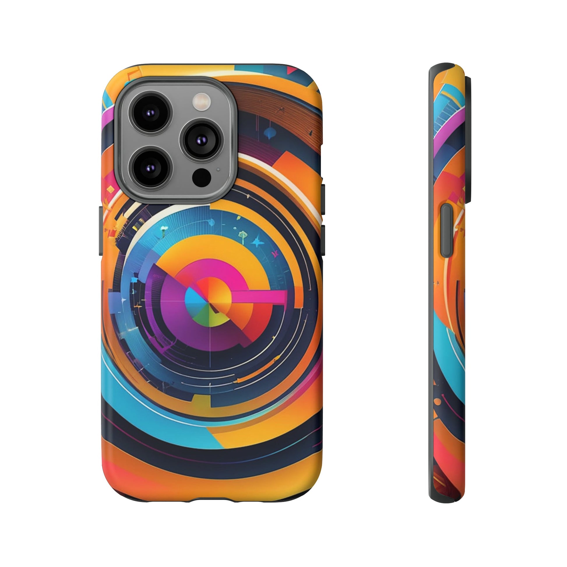 Circular Abstract Tough Case - Colorwink