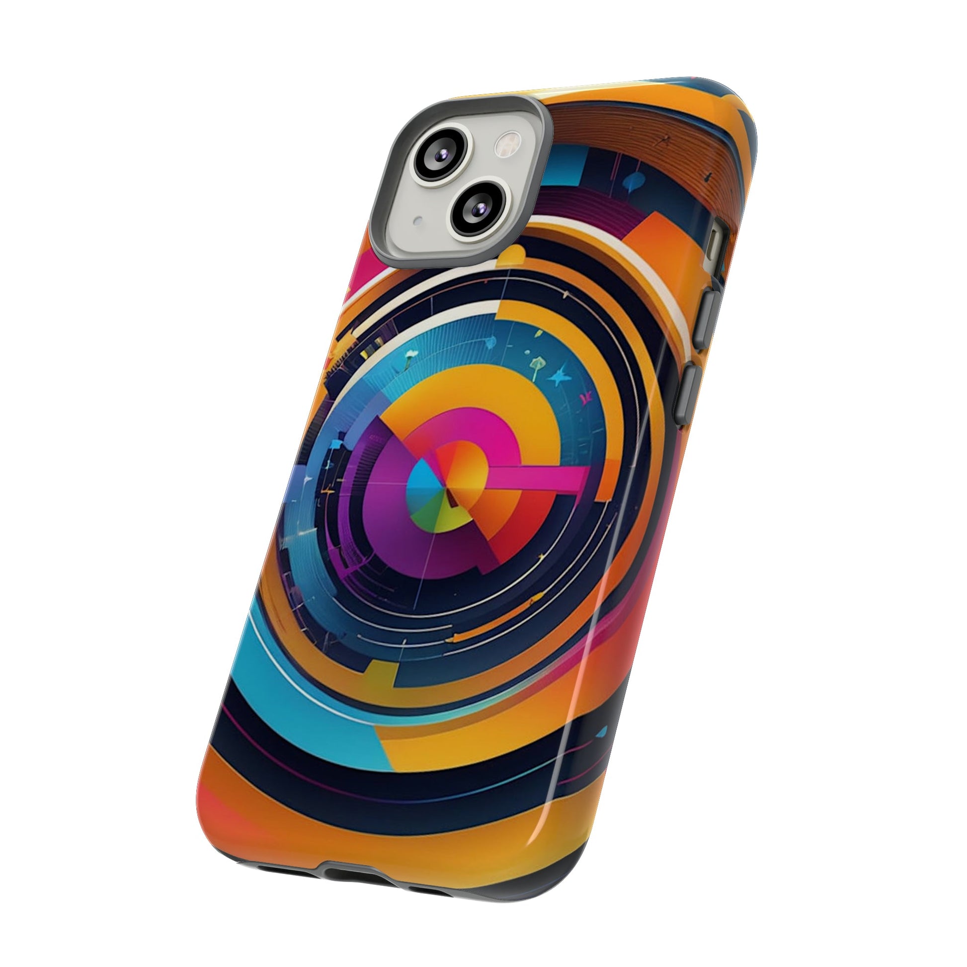 Circular Abstract Tough Case - Colorwink