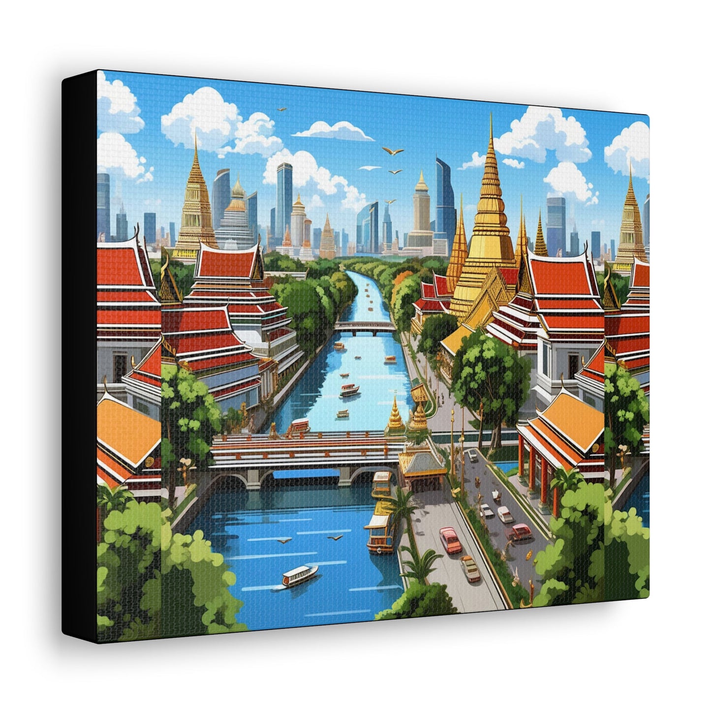 Cityscape Style Art Canvas - Colorwink