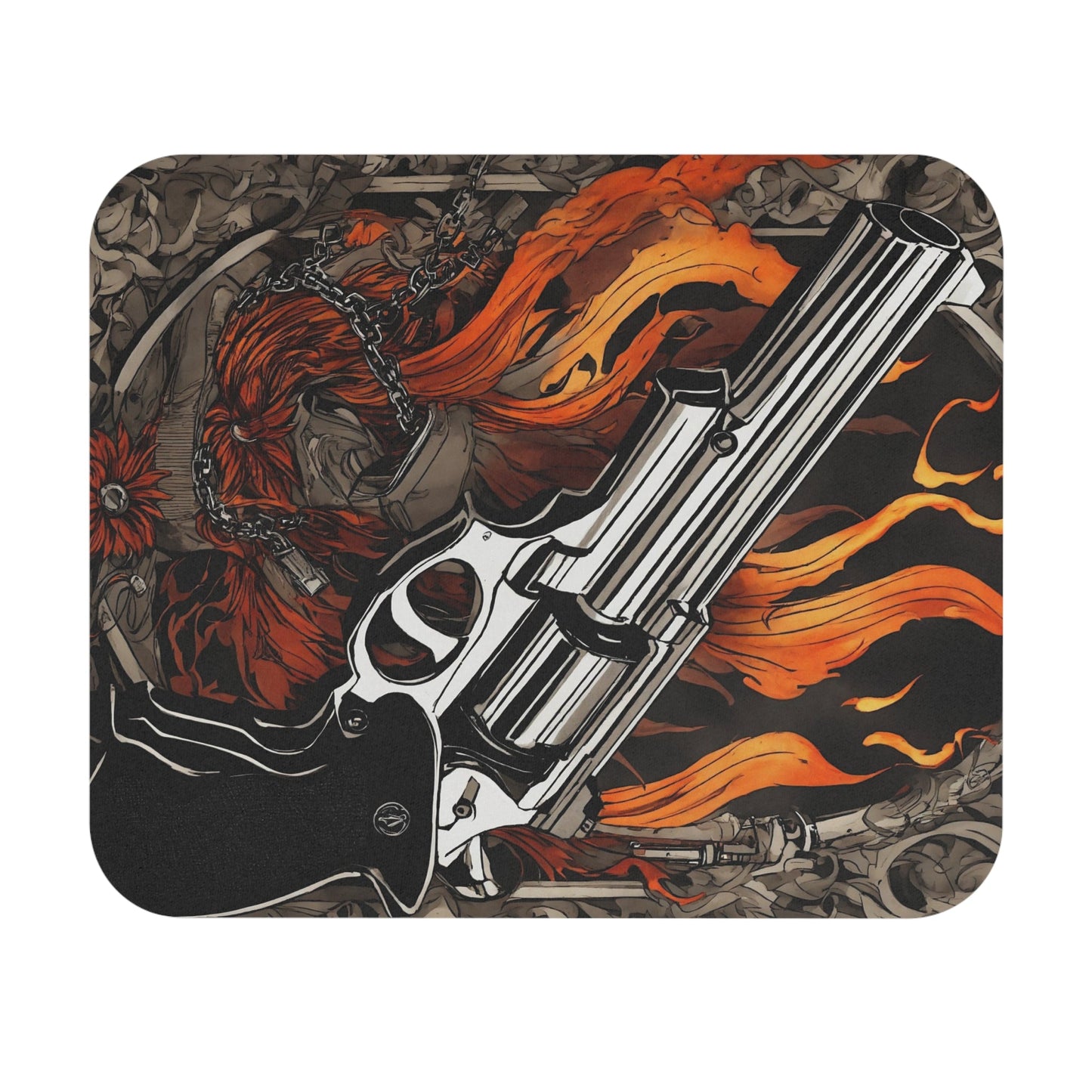 Classic Handgun Design Mouse Pad - Colorwink