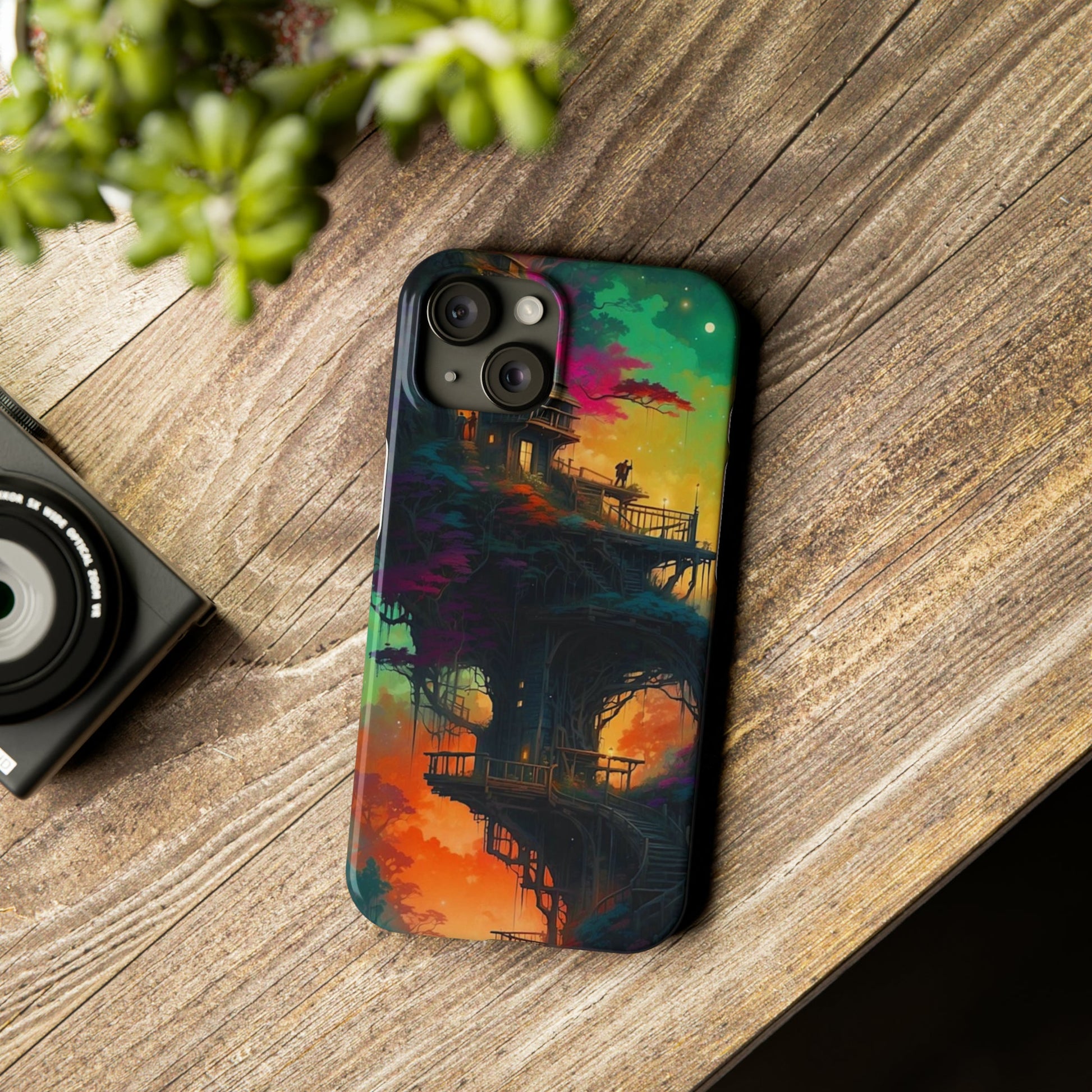 Colorful Night Slim Phone Case - Colorwink