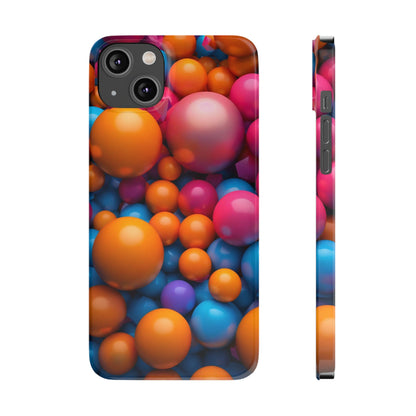 Colorful Pearls Slim Phone Case - Colorwink