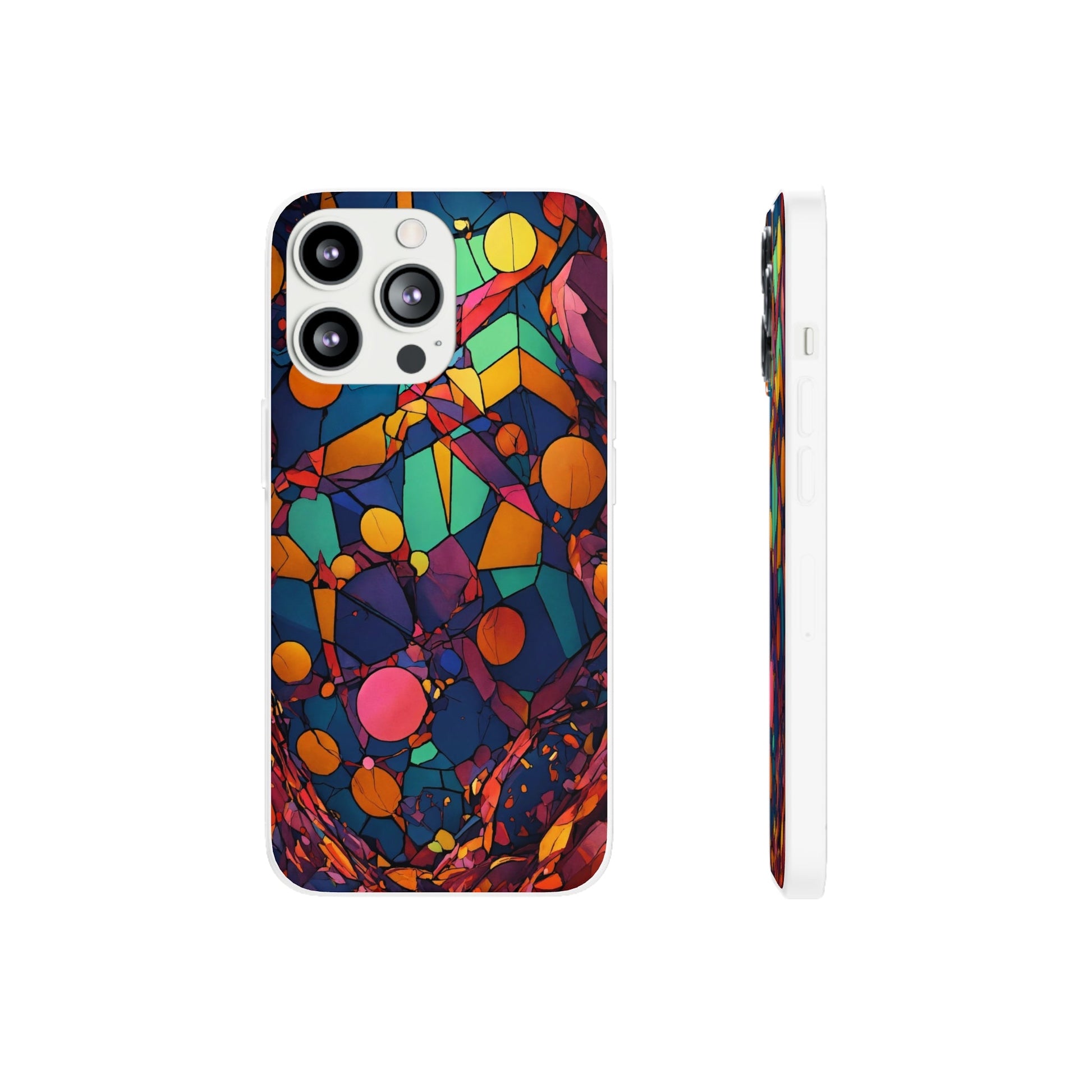 Colorful Shapes Flexi Case - Colorwink