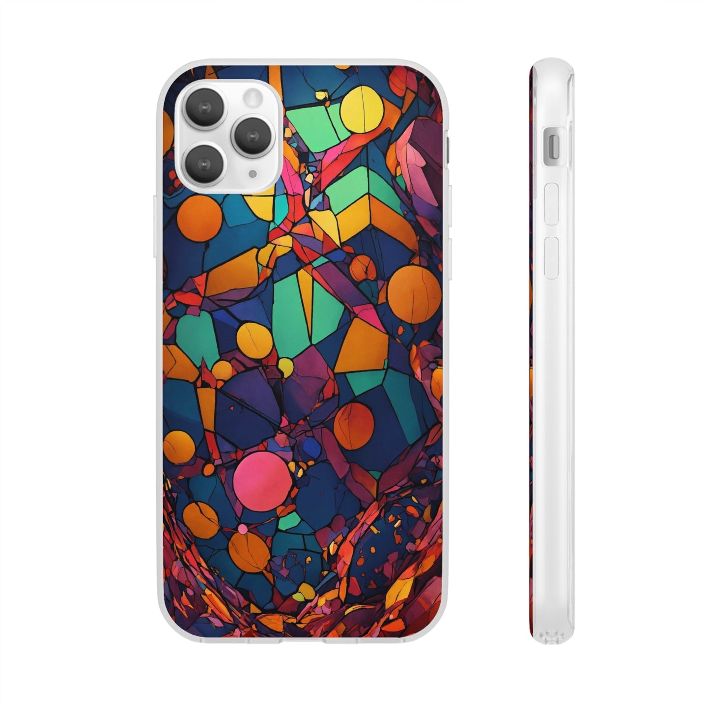 Colorful Shapes Flexi Case - Colorwink