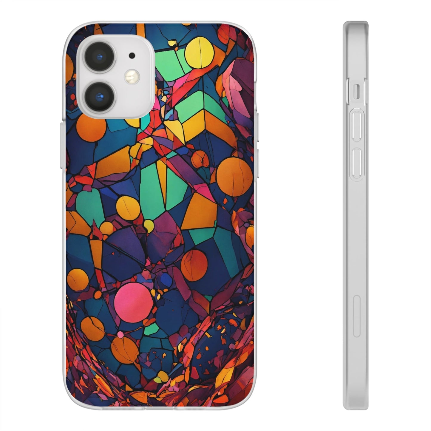 Colorful Shapes Flexi Case - Colorwink