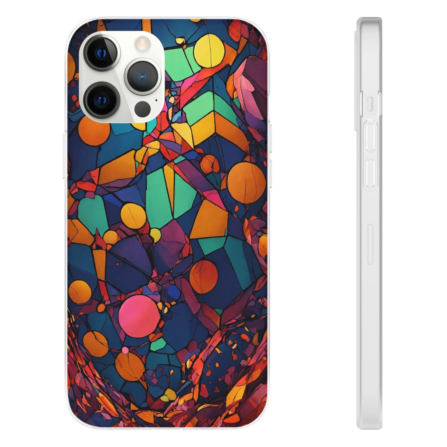 Colorful Shapes Flexi Case - Colorwink