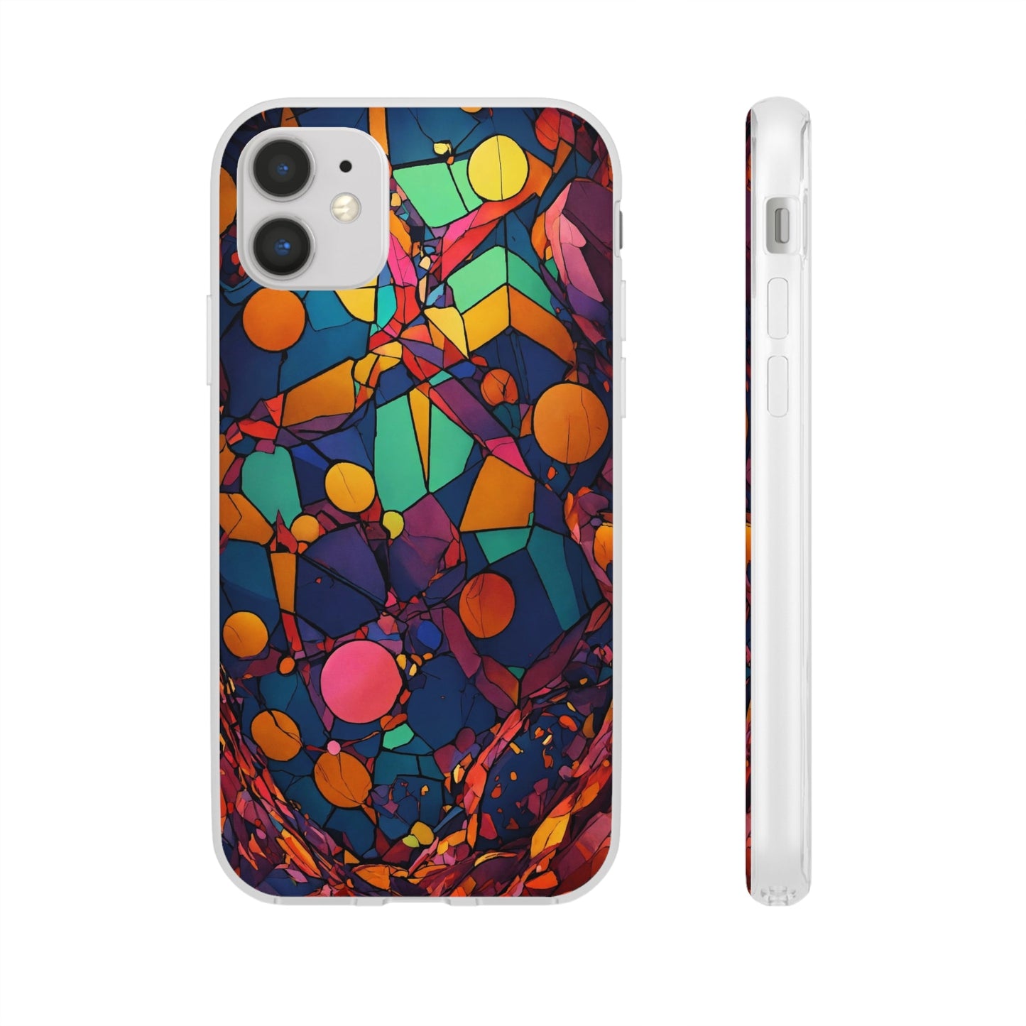 Colorful Shapes Flexi Case - Colorwink