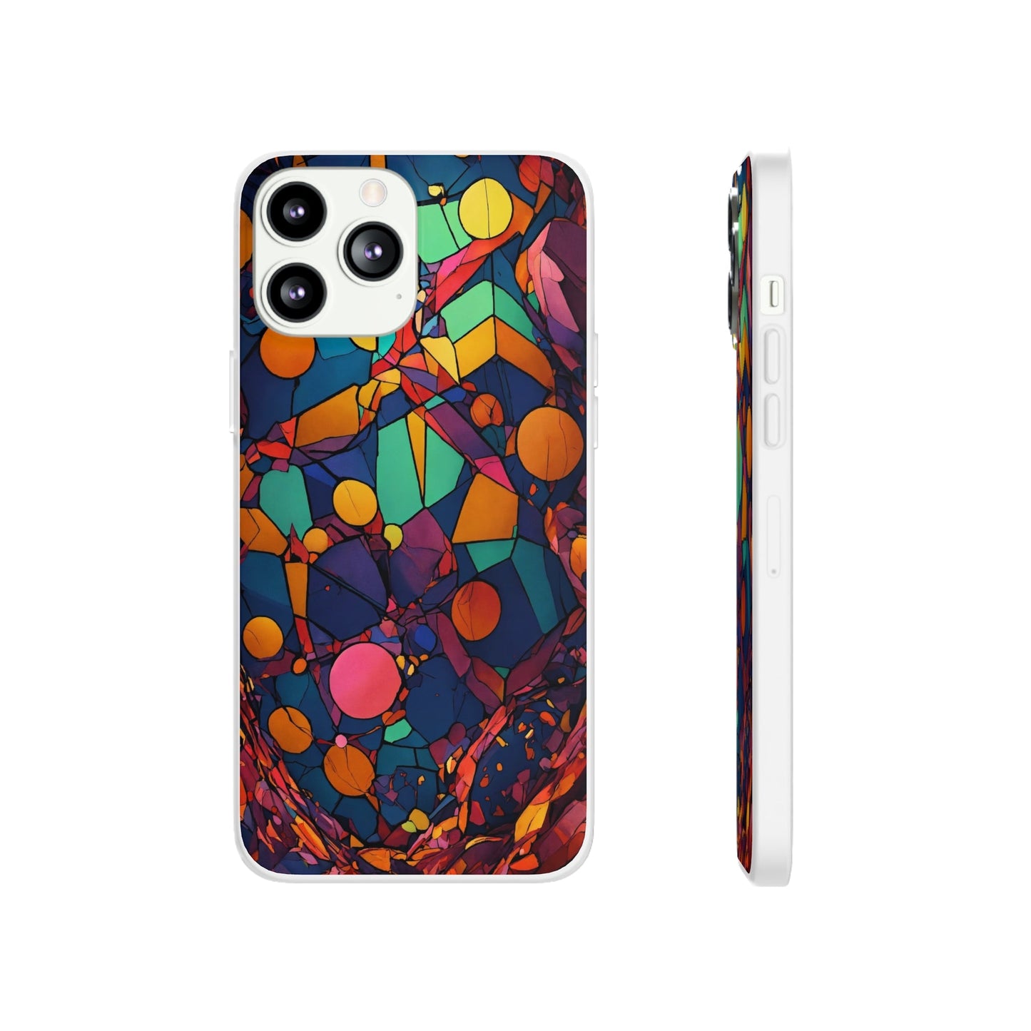 Colorful Shapes Flexi Case - Colorwink