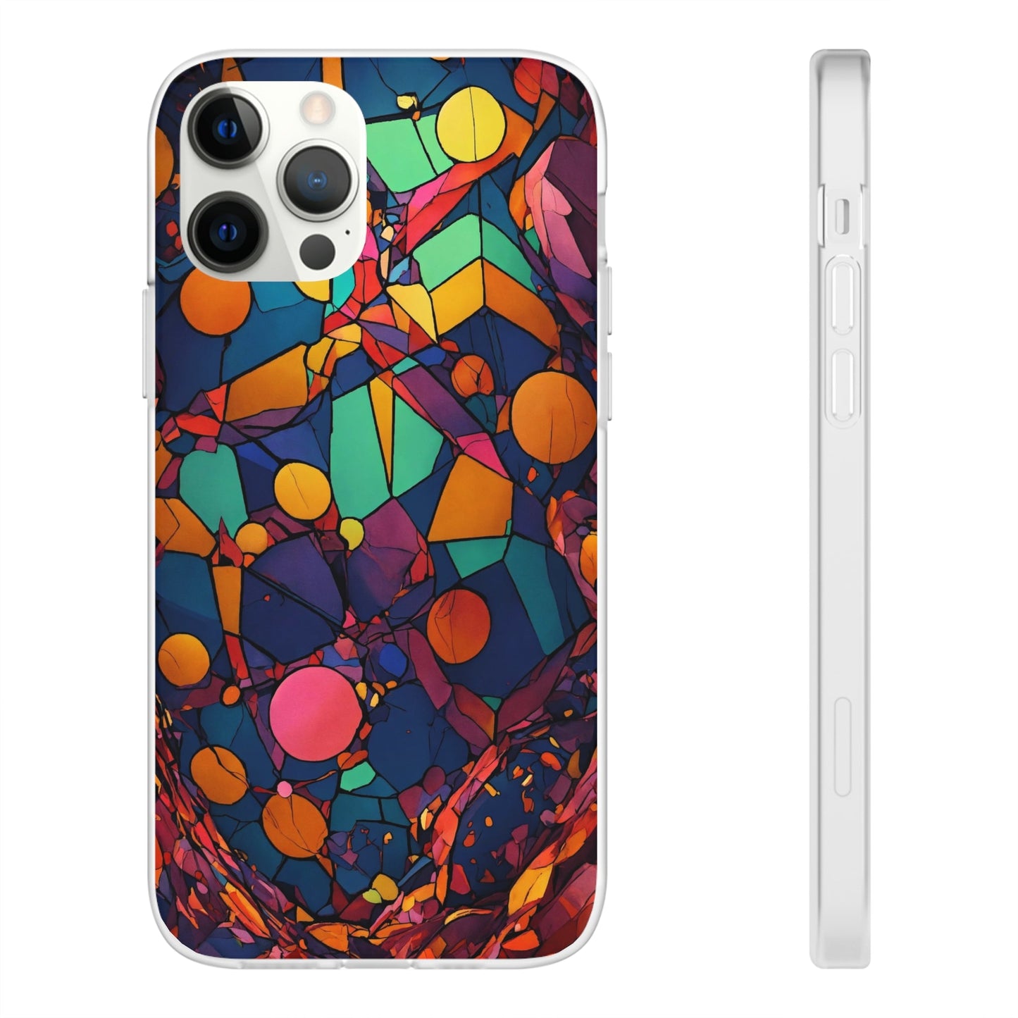 Colorful Shapes Flexi Case - Colorwink