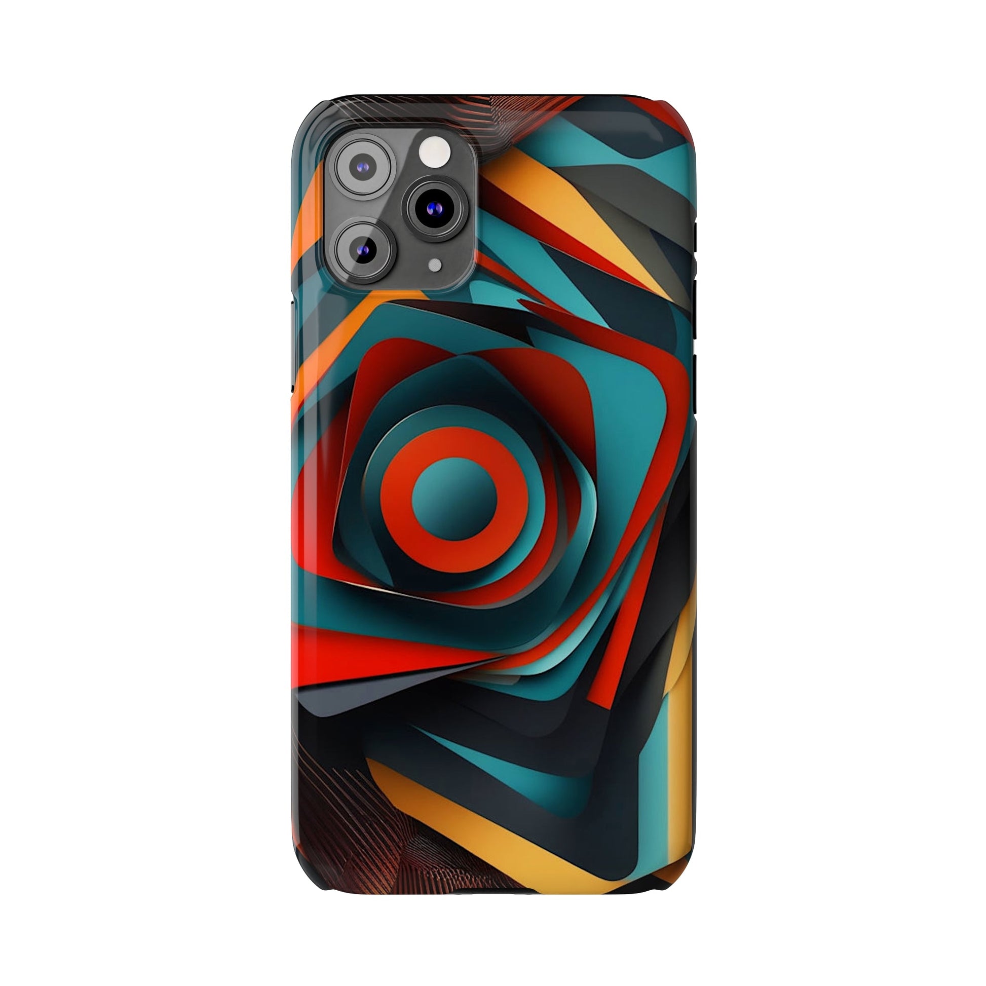 Concentric Circles Slim Phone Case - Colorwink