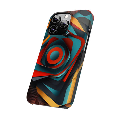 Concentric Circles Slim Phone Case - Colorwink