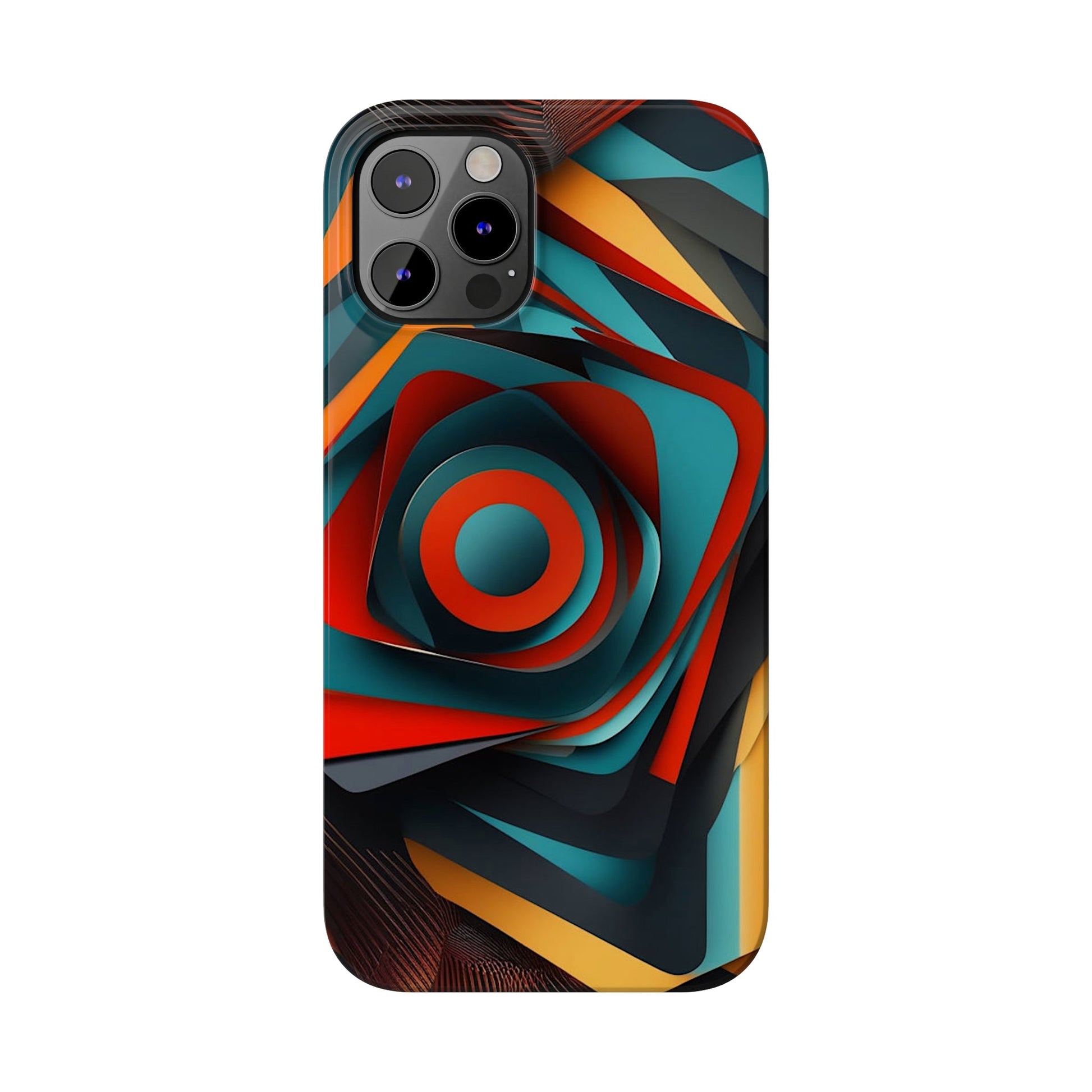 Concentric Circles Slim Phone Case - Colorwink