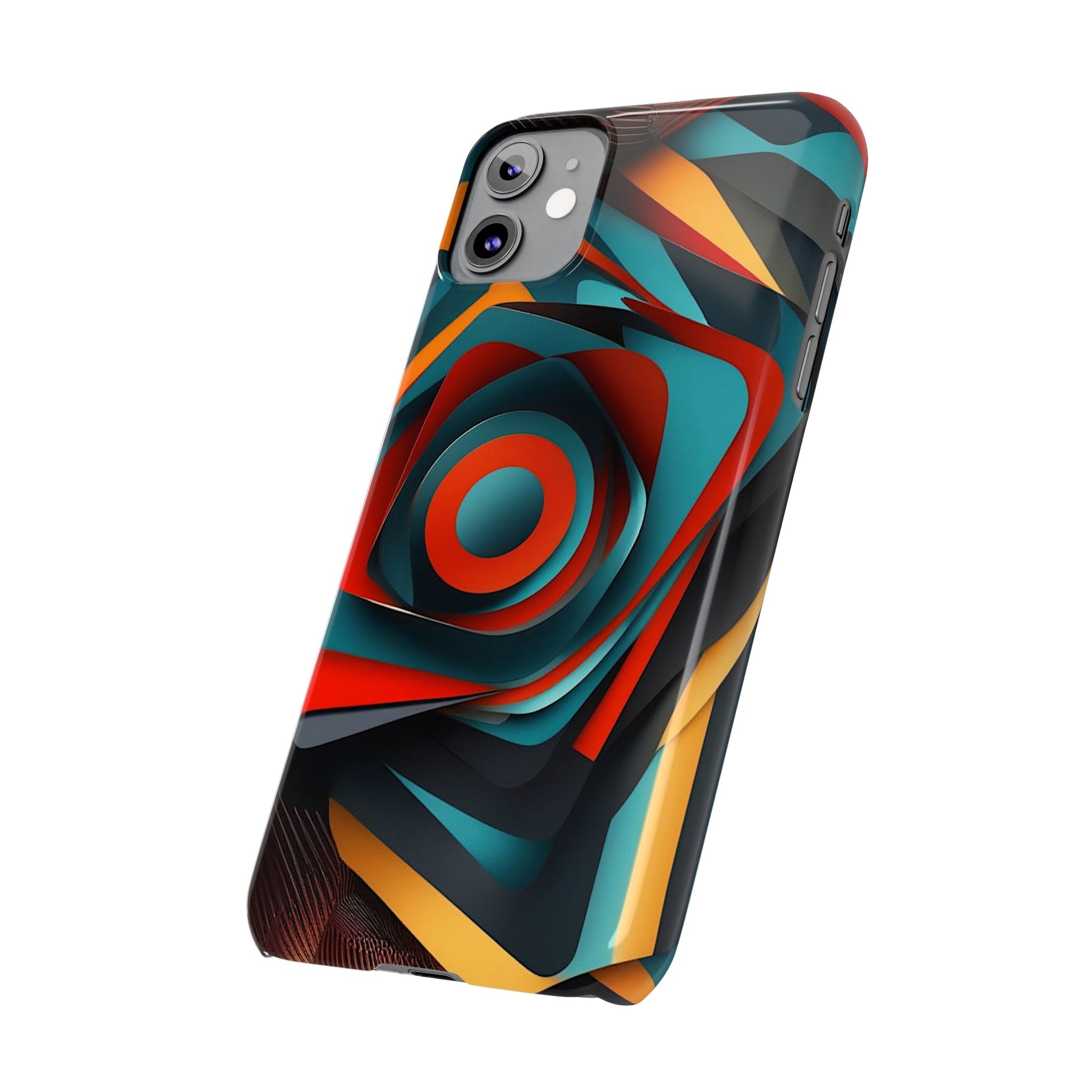 Concentric Circles Slim Phone Case - Colorwink