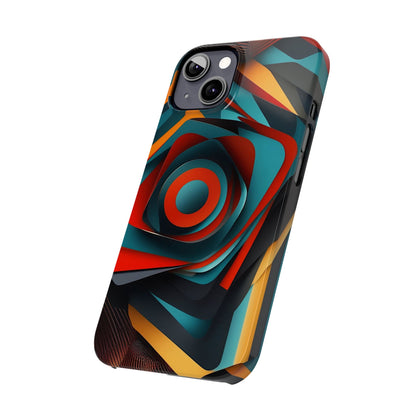 Concentric Circles Slim Phone Case - Colorwink