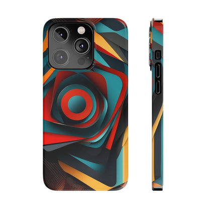 Concentric Circles Slim Phone Case - Colorwink