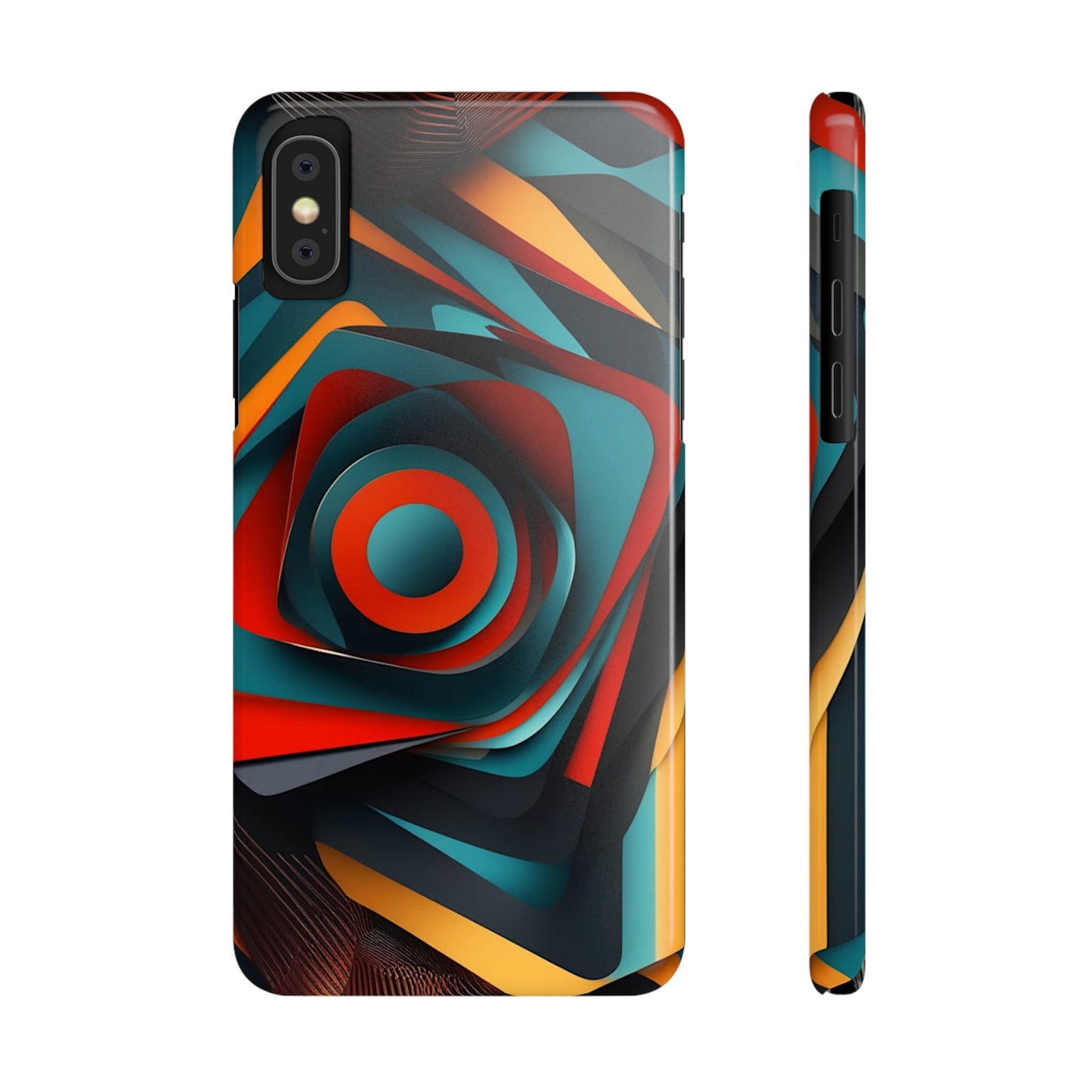 Concentric Circles Slim Phone Case - Colorwink