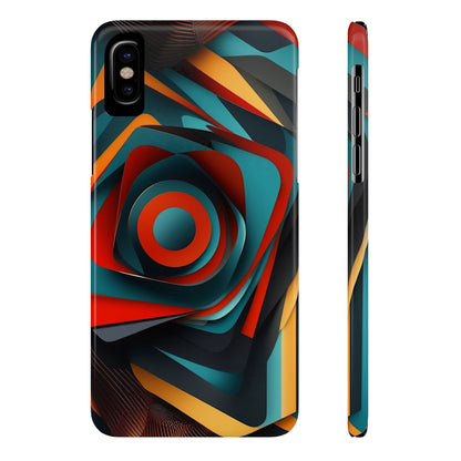 Concentric Circles Slim Phone Case - Colorwink