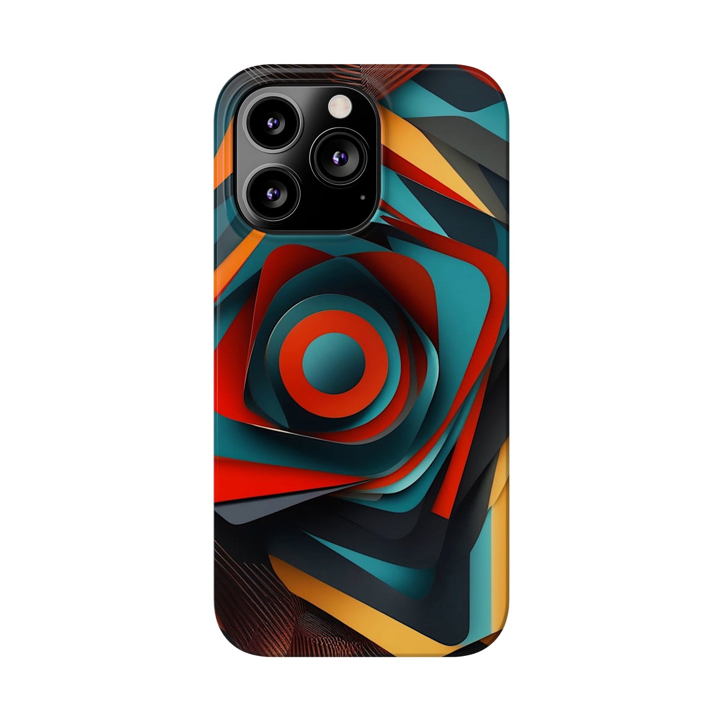 Concentric Circles Slim Phone Case - Colorwink