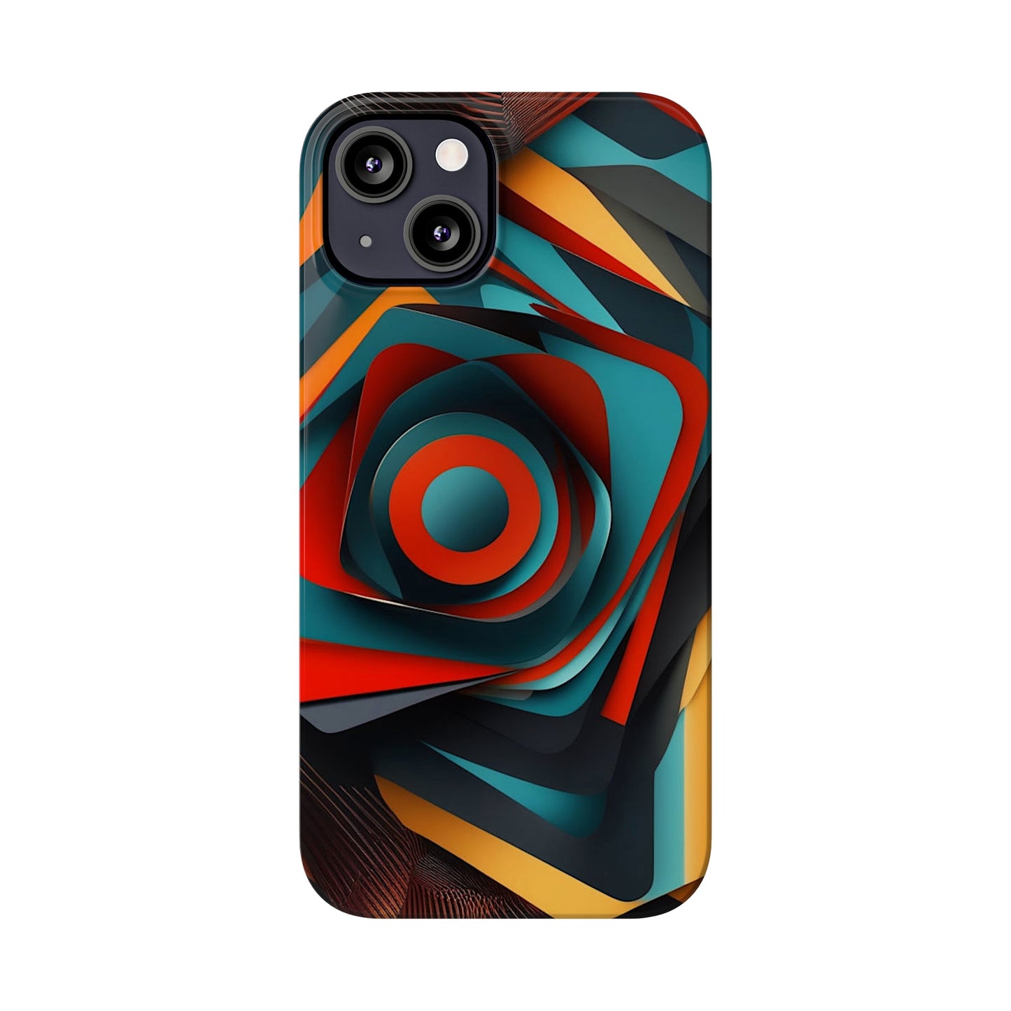 Concentric Circles Slim Phone Case - Colorwink