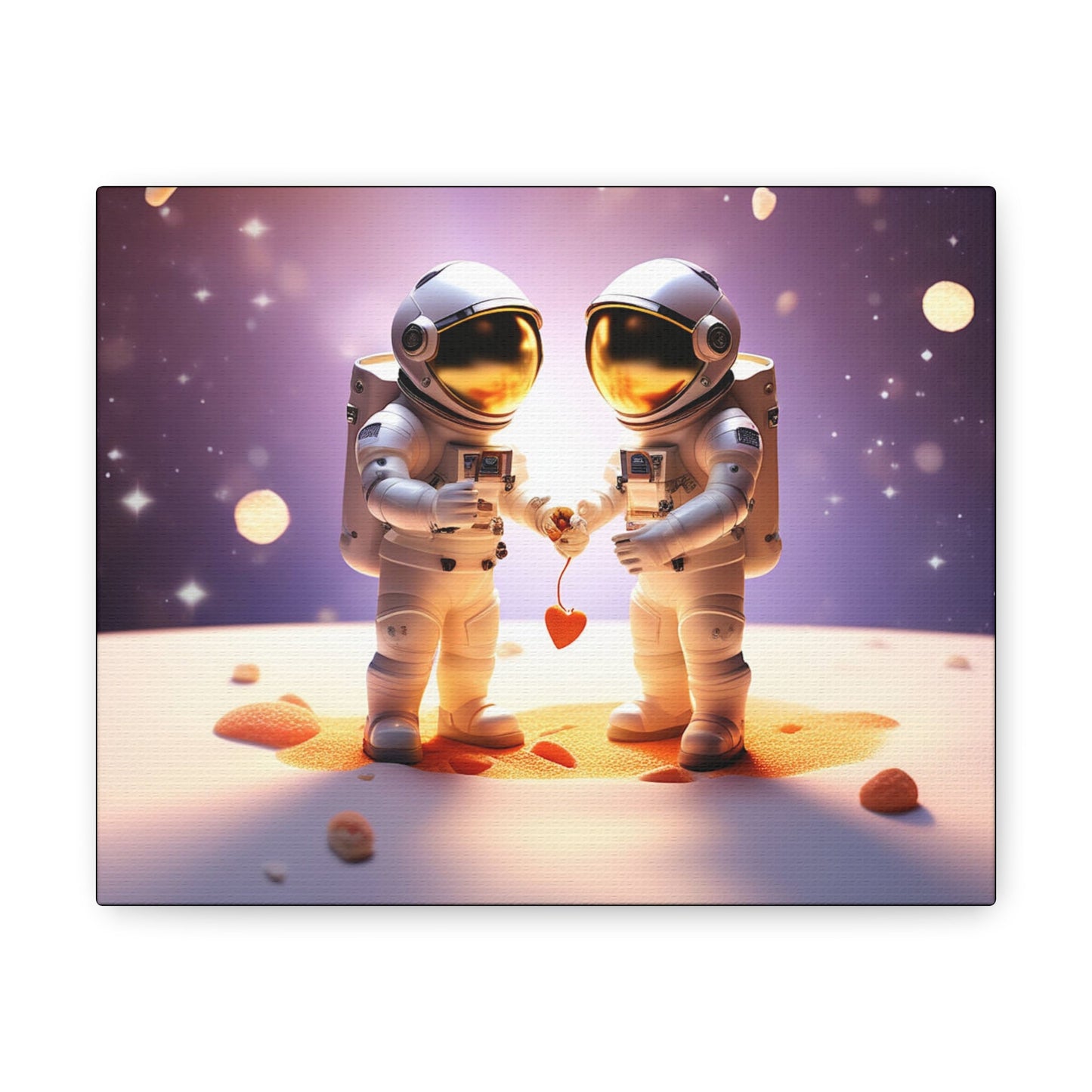 Cosmonaut Couple Goals Canvas - Colorwink