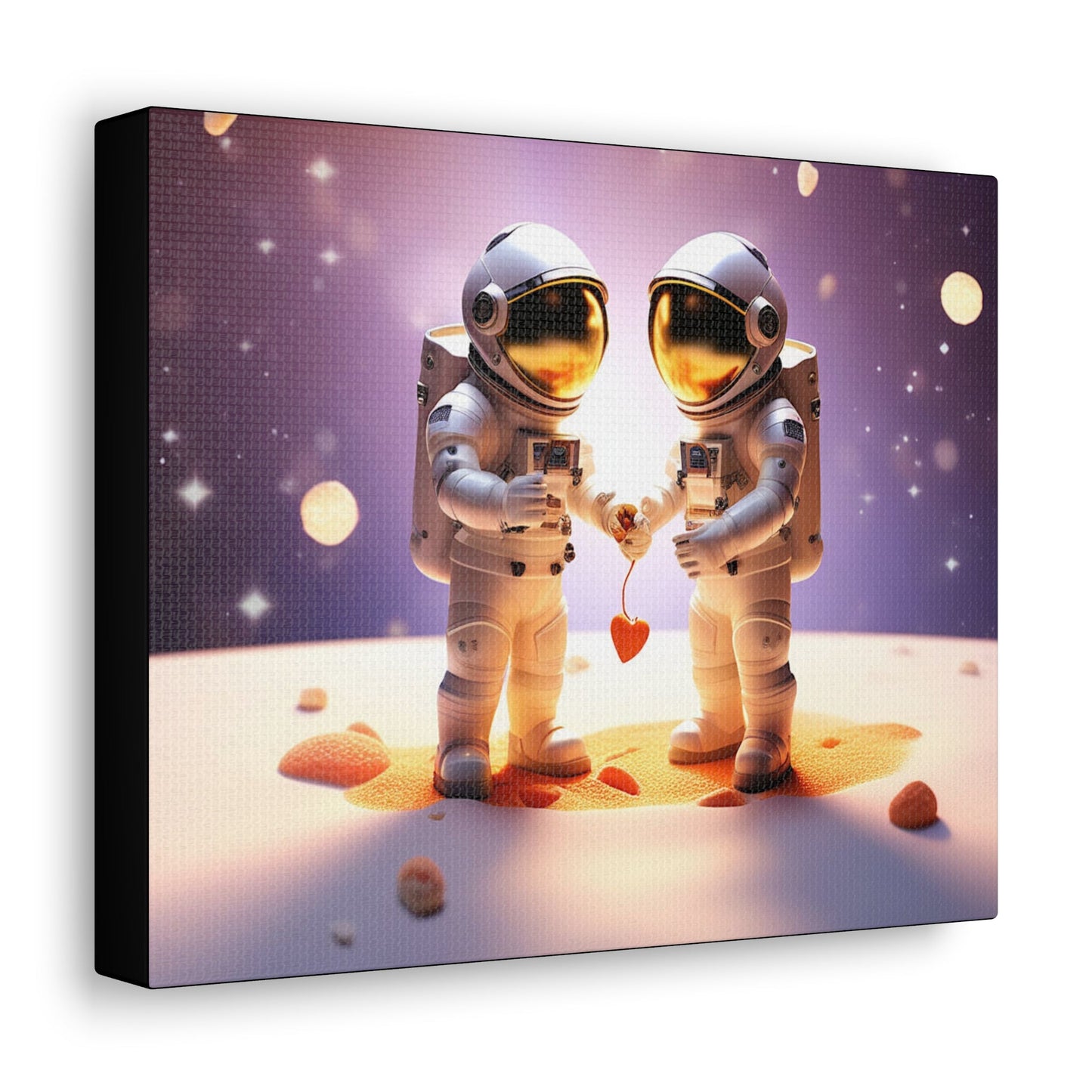 Cosmonaut Couple Goals Canvas - Colorwink