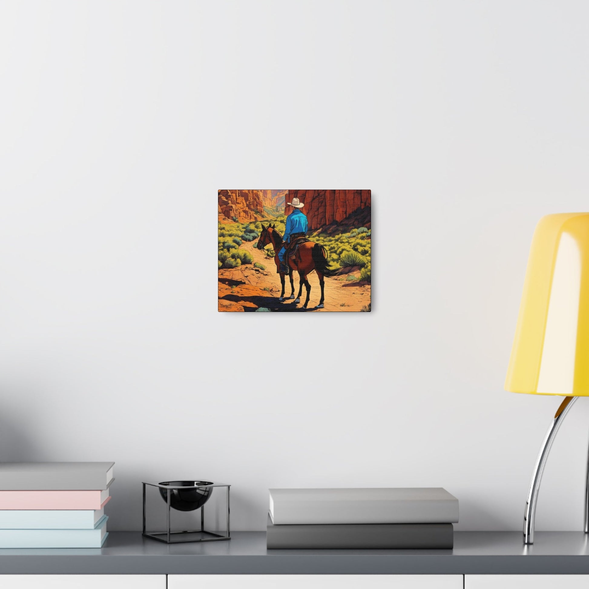 Cowboy Scenic View Canvas - Colorwink