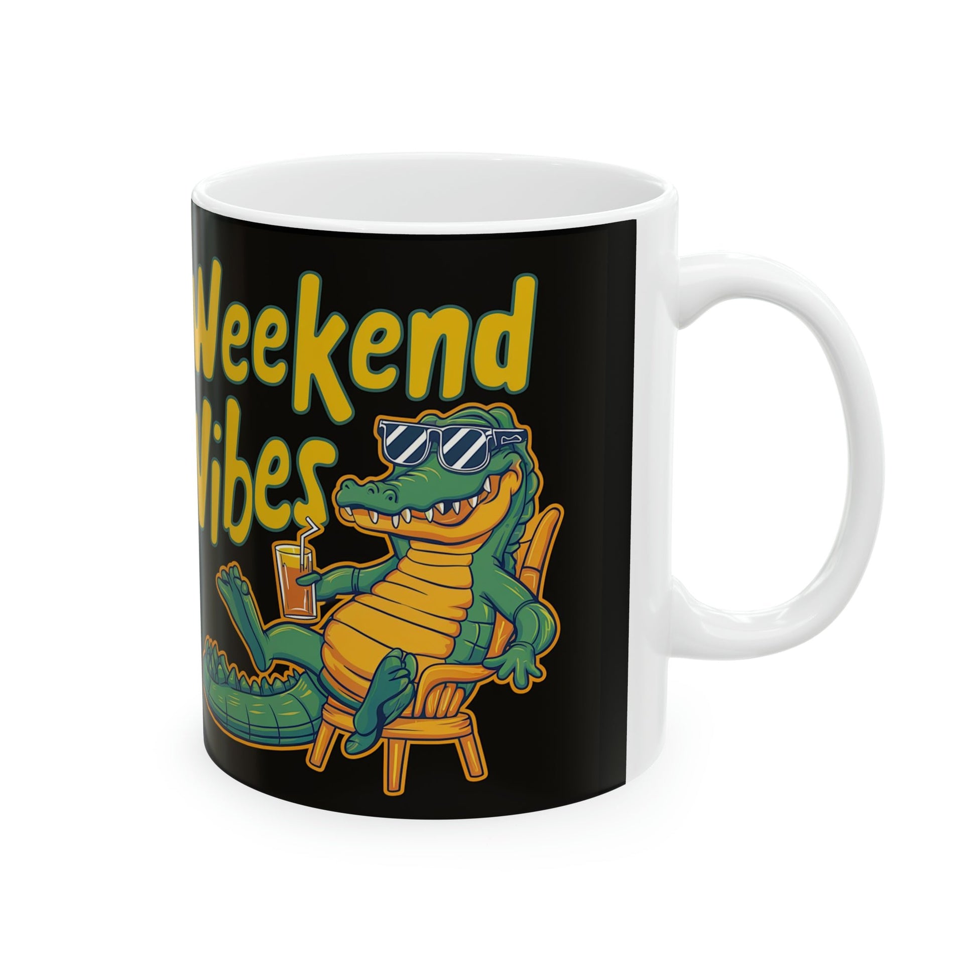 Croc Chilling Coffee Mug - Colorwink