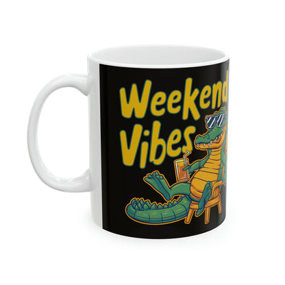 Croc Chilling Coffee Mug - Colorwink