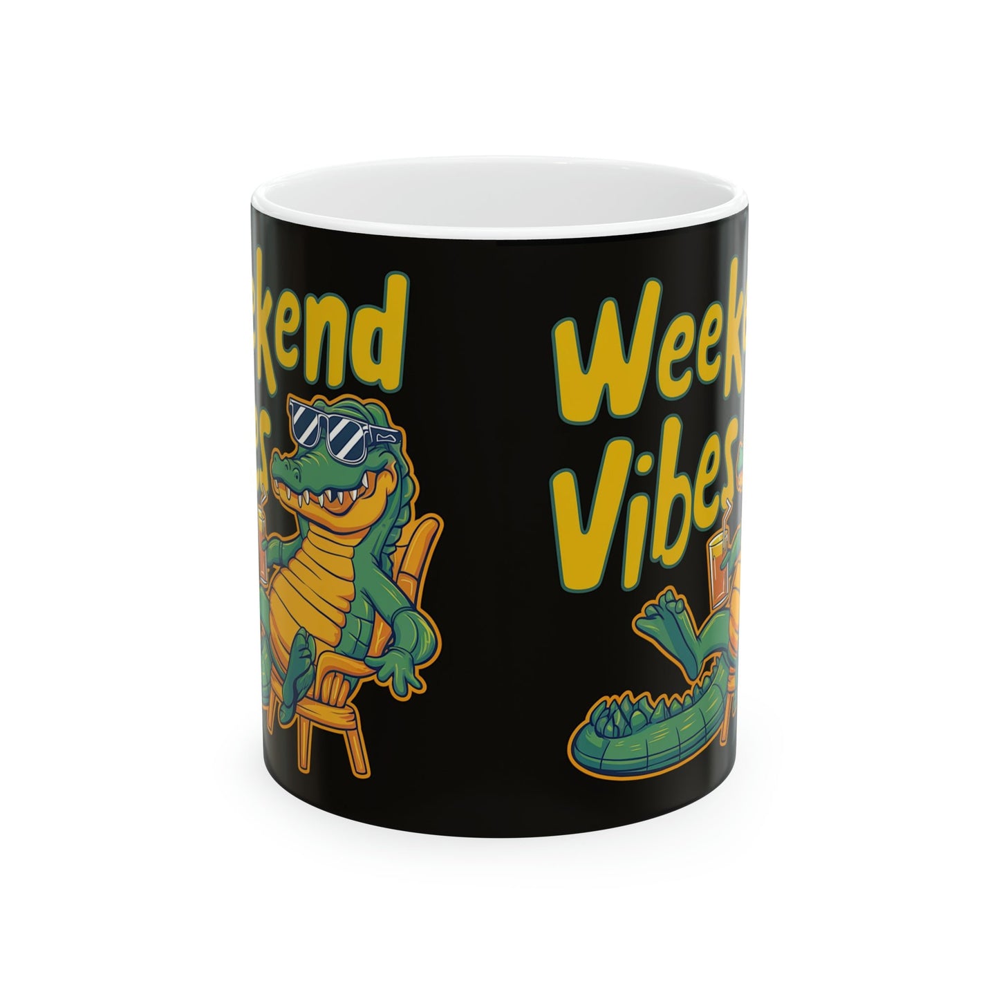 Croc Chilling Coffee Mug - Colorwink