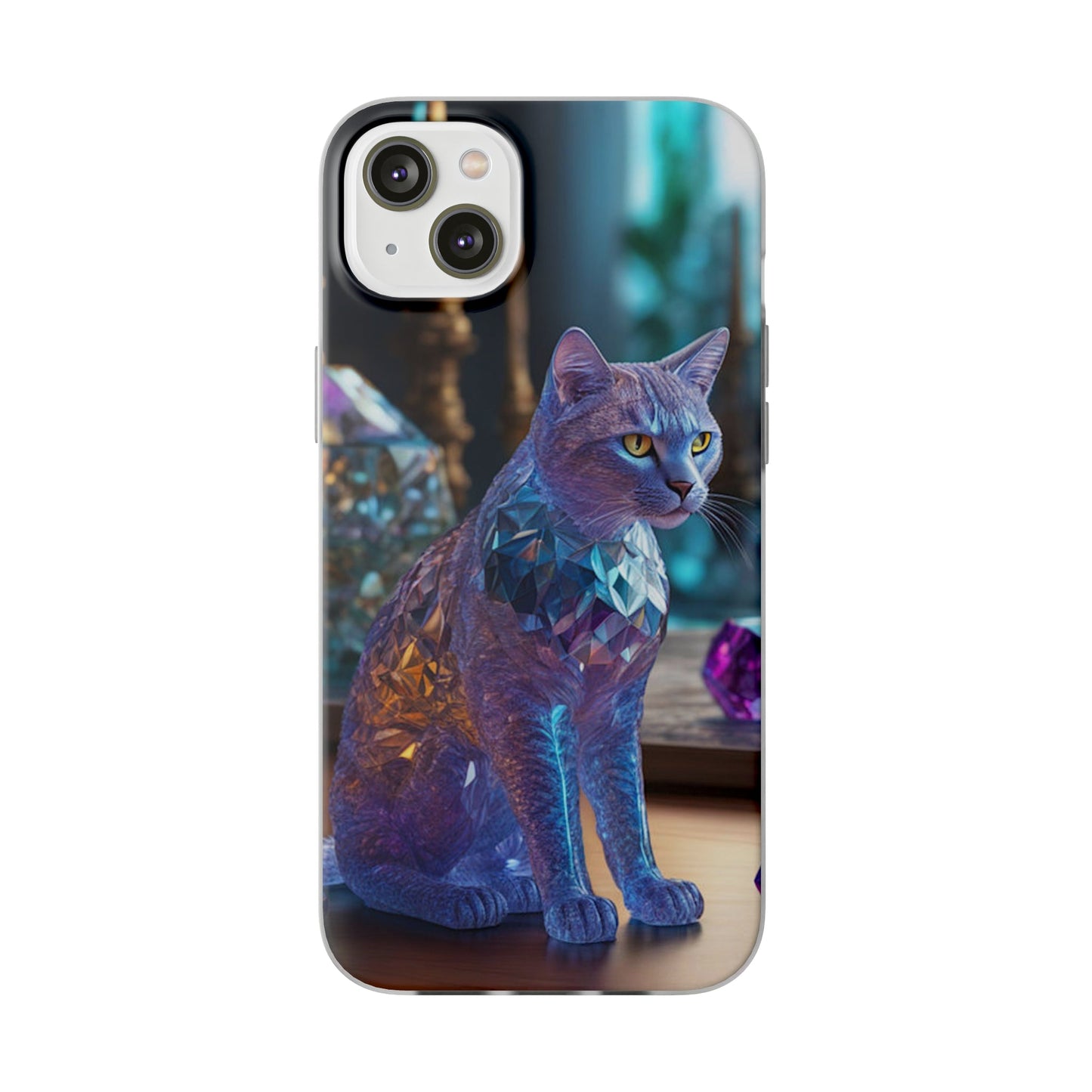 Crystal Cat Flexi Case - Colorwink