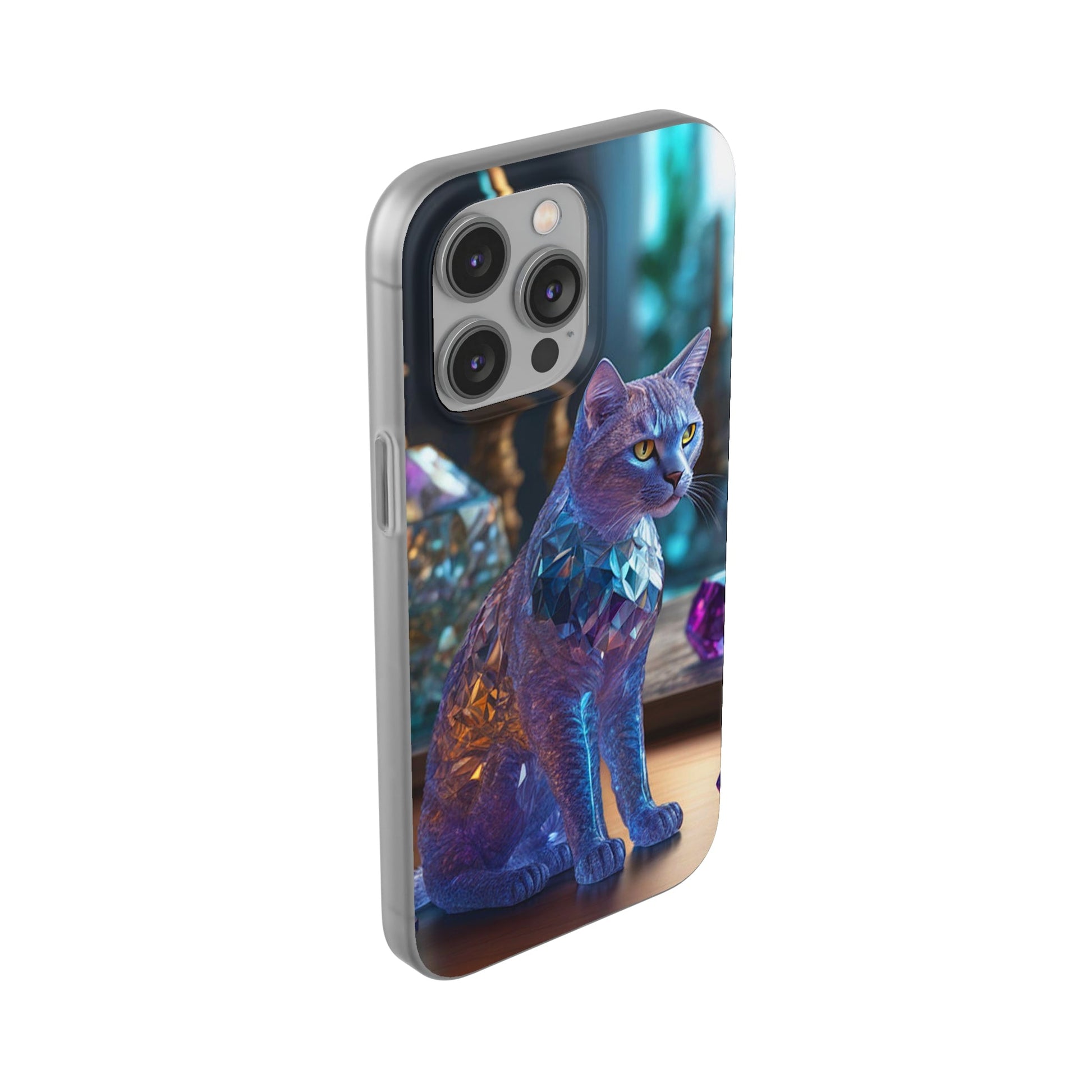 Crystal Cat Flexi Case - Colorwink