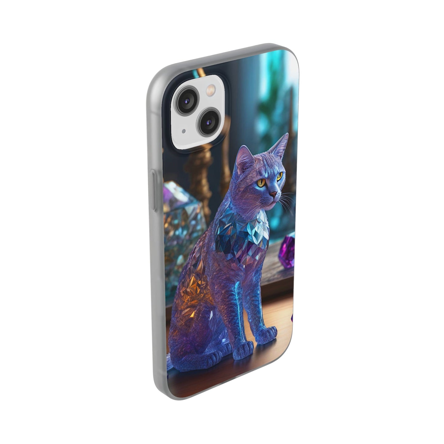 Crystal Cat Flexi Case - Colorwink