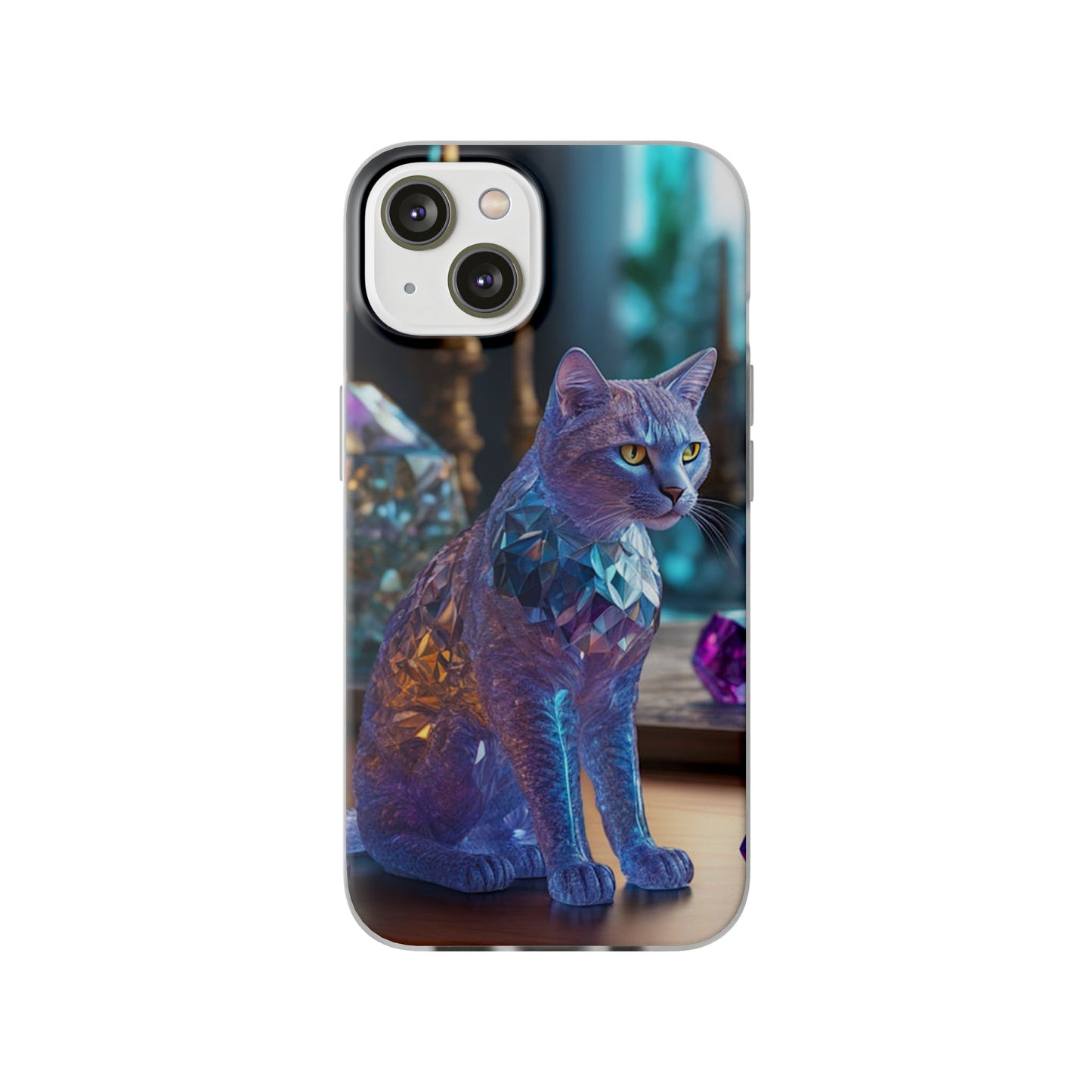 Crystal Cat Flexi Case - Colorwink