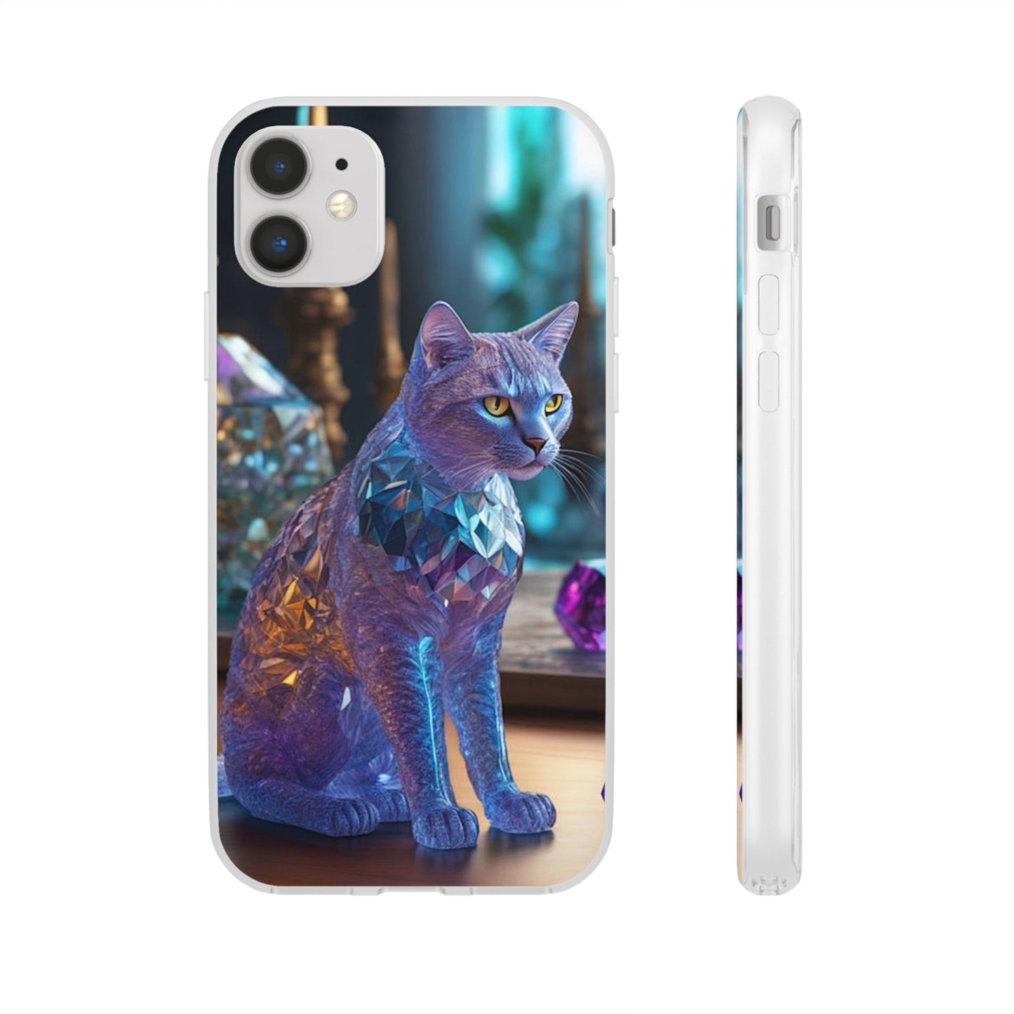 Crystal Cat Flexi Case - Colorwink