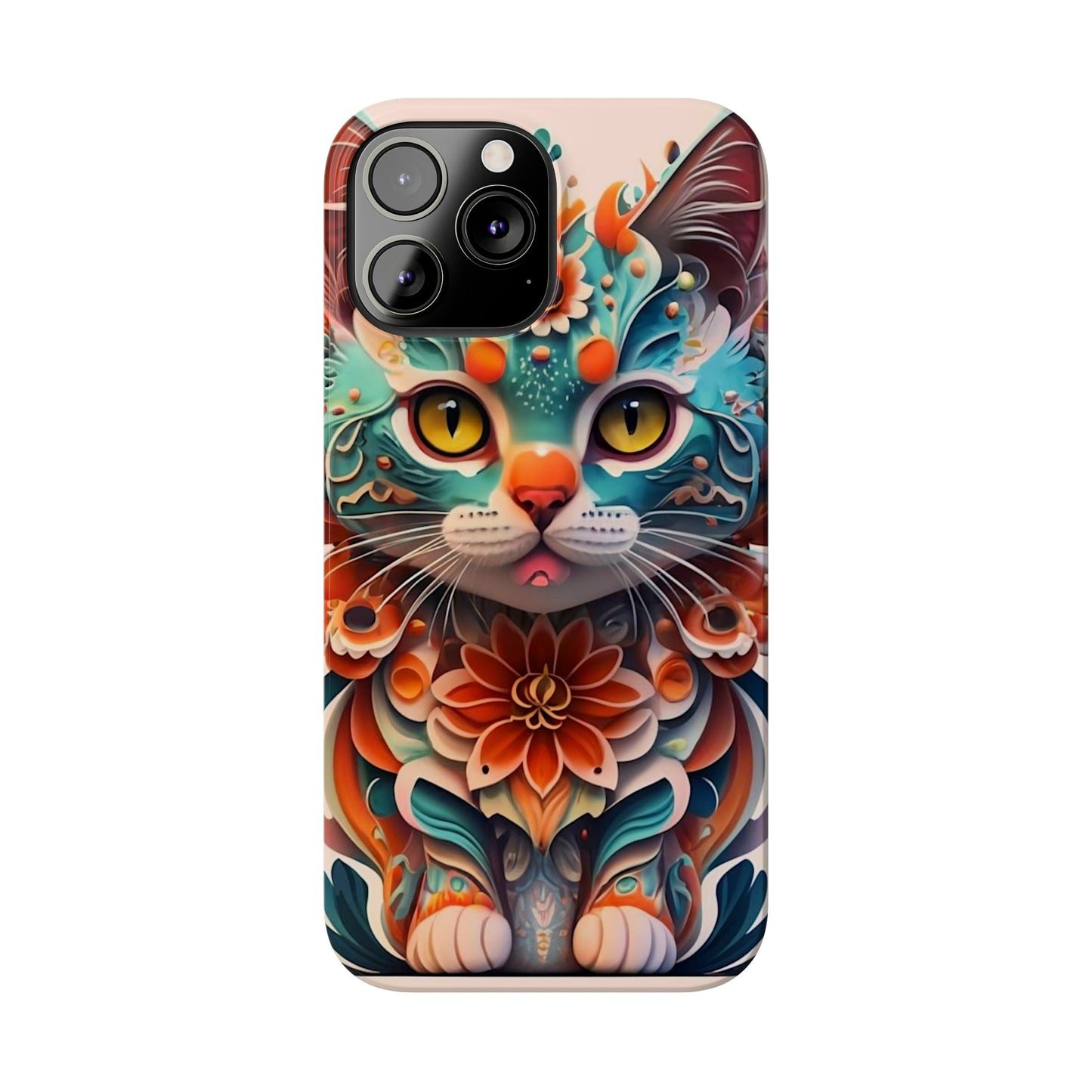 Cute Cat Slim Phone Case - Colorwink